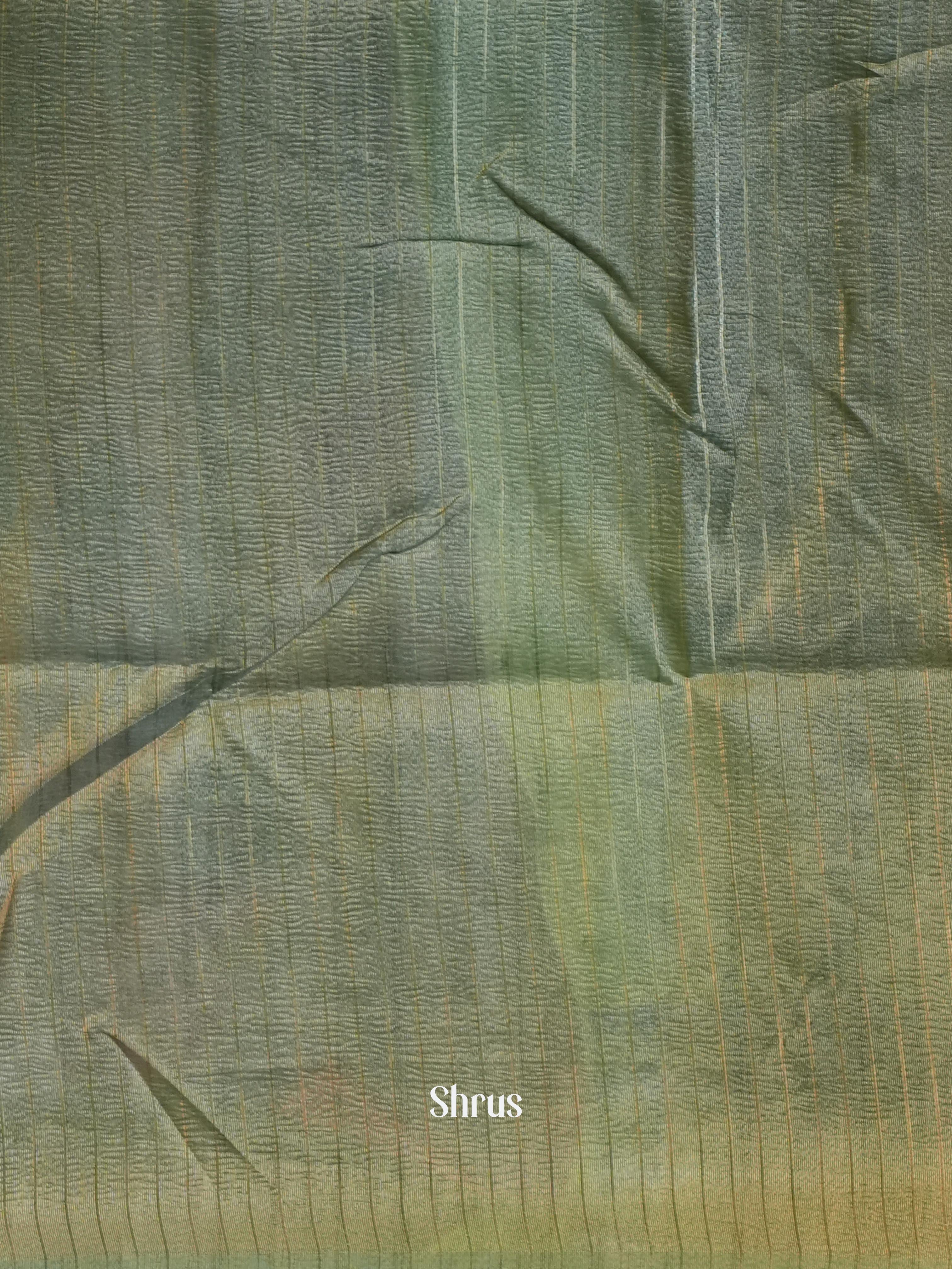 Green - Bamboo Silk Saree - Shop on Shrus.com