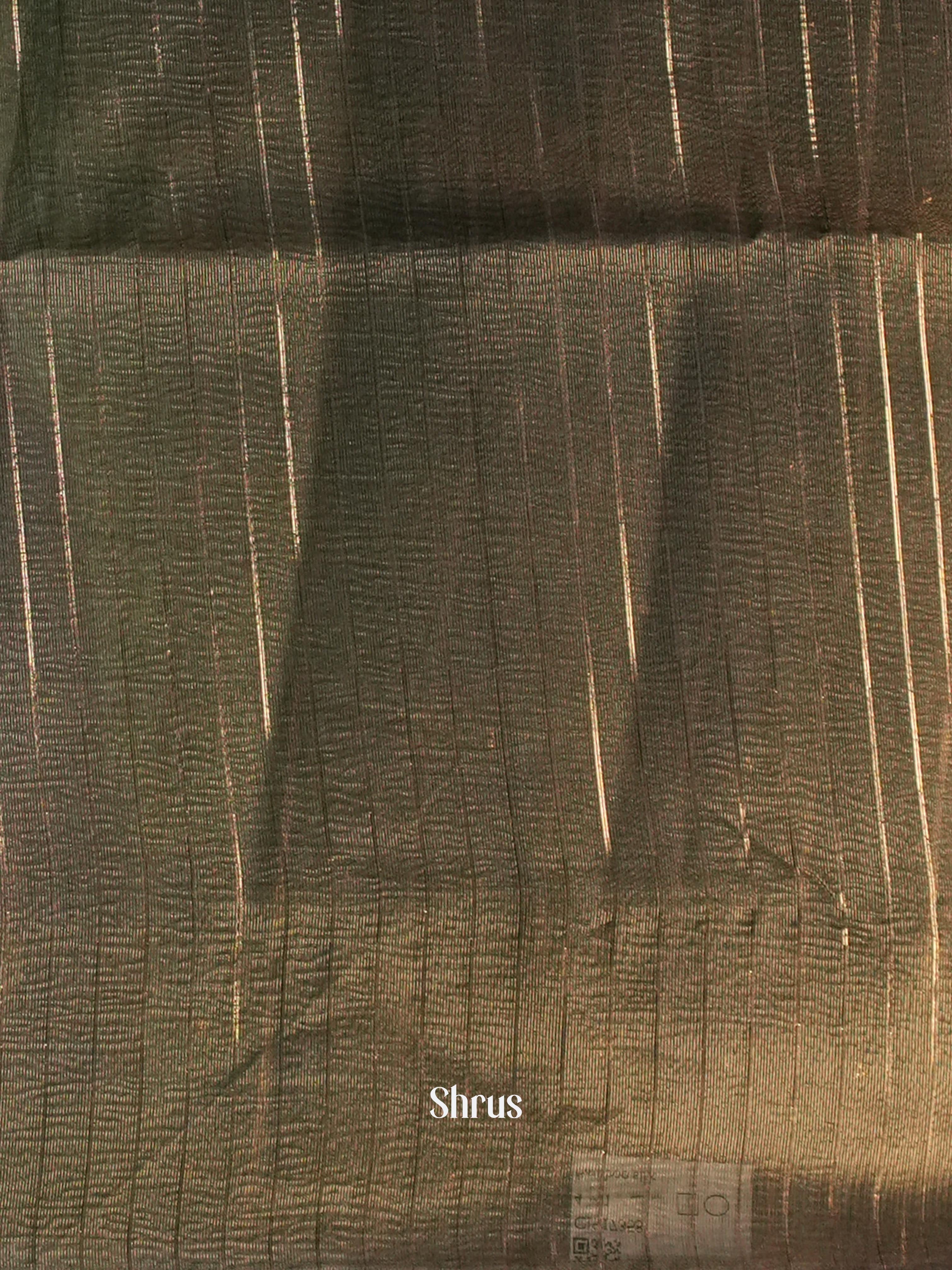 Grey - Bamboo Silk Saree - Shop on Shrus.com