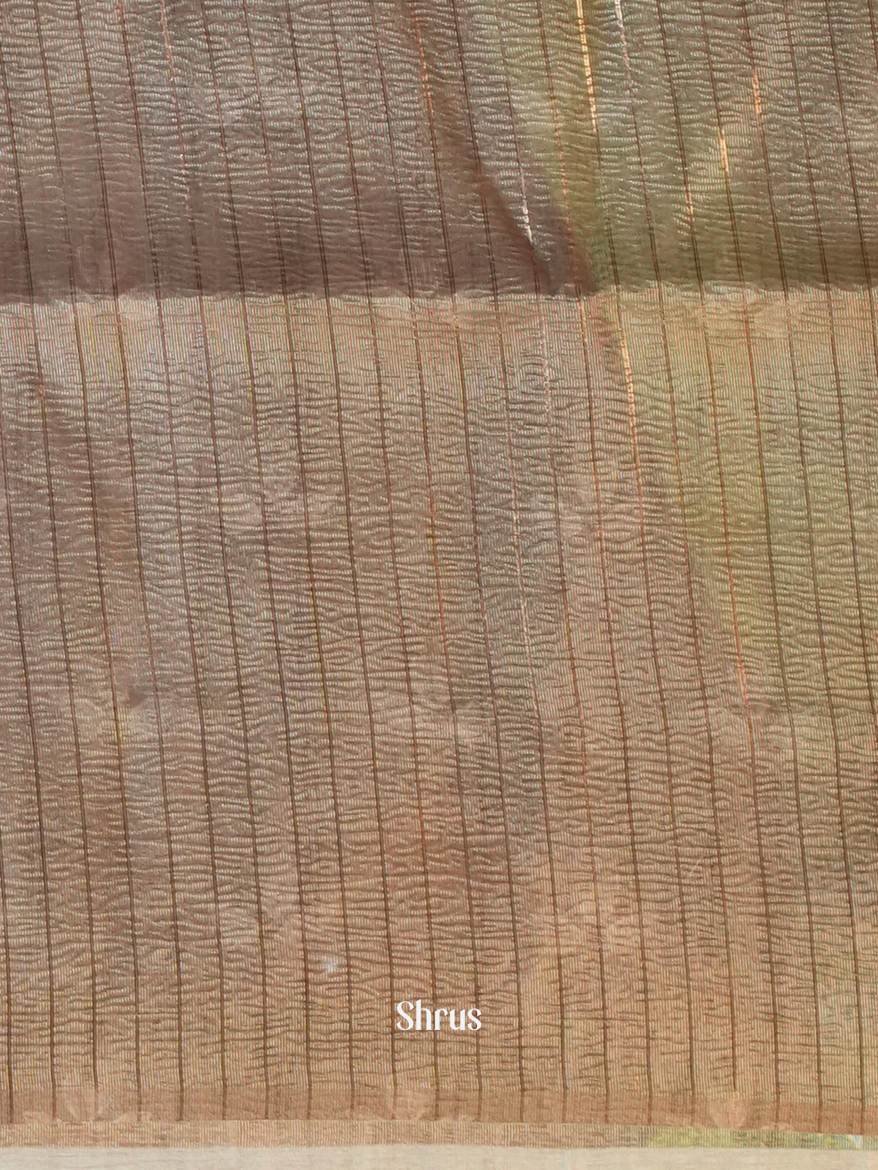 Grey - Bamboo Silk Saree - Shop on Shrus.com