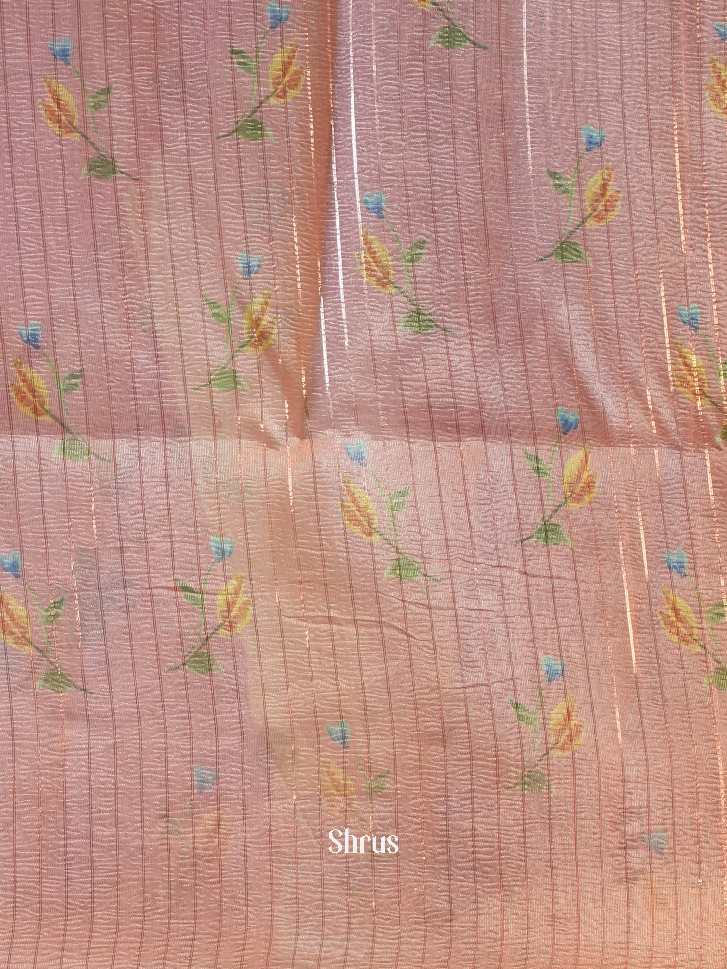 Purple - Bamboo Silk Saree - Shop on Shrus.com