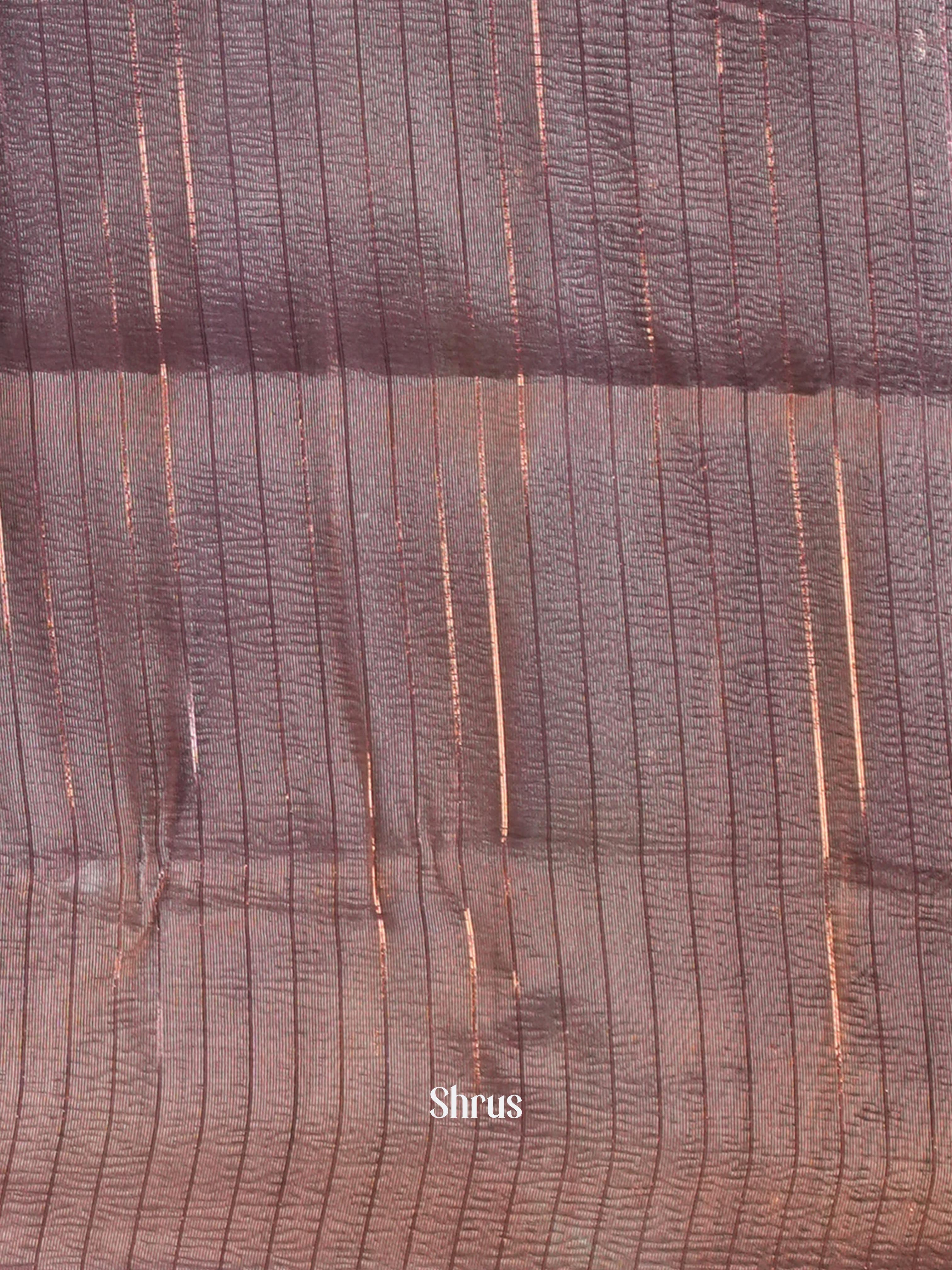 Purple - Bamboo Silk Saree - Shop on Shrus.com