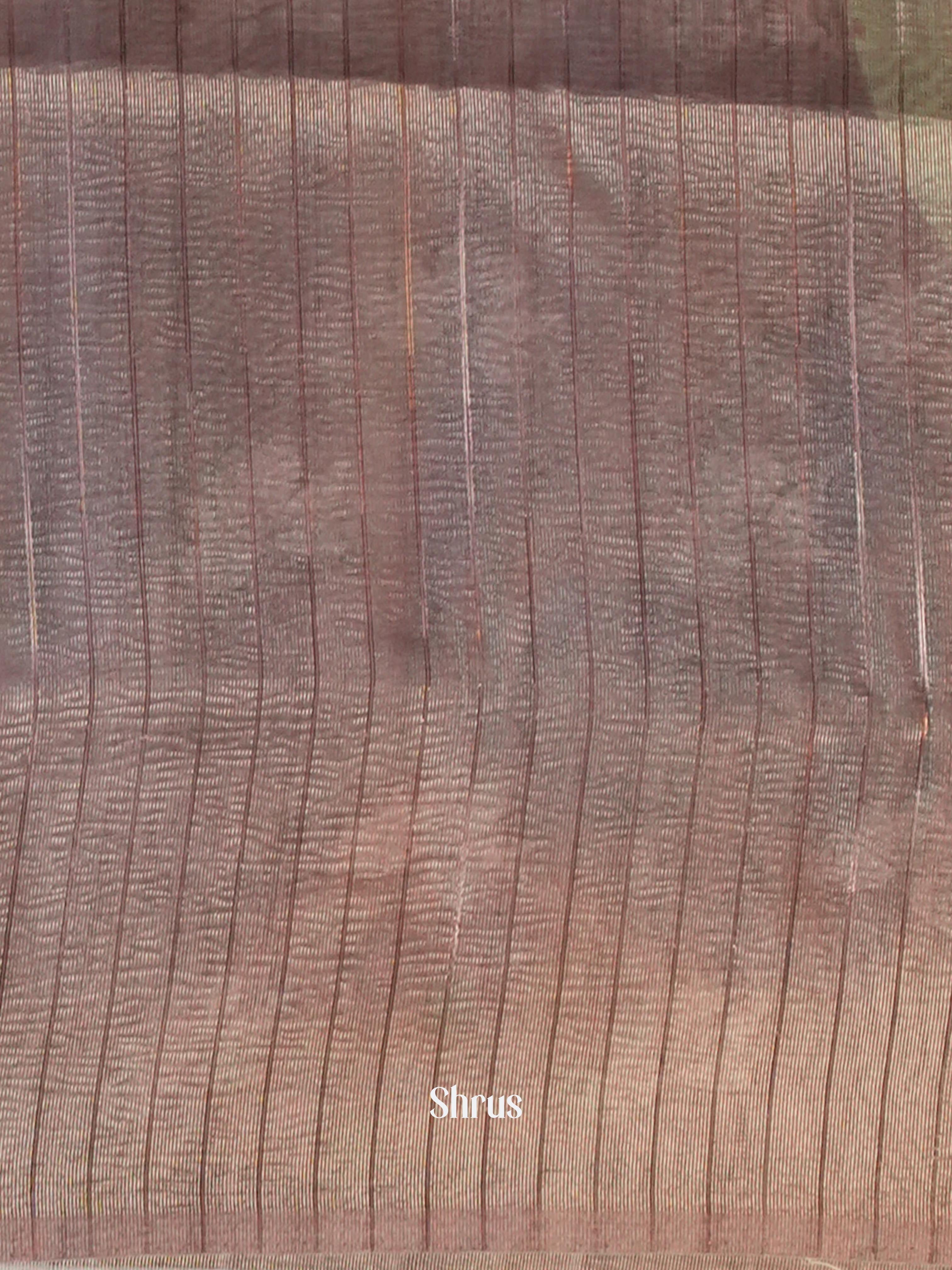 Grey - Bamboo Silk Saree - Shop on Shrus.com