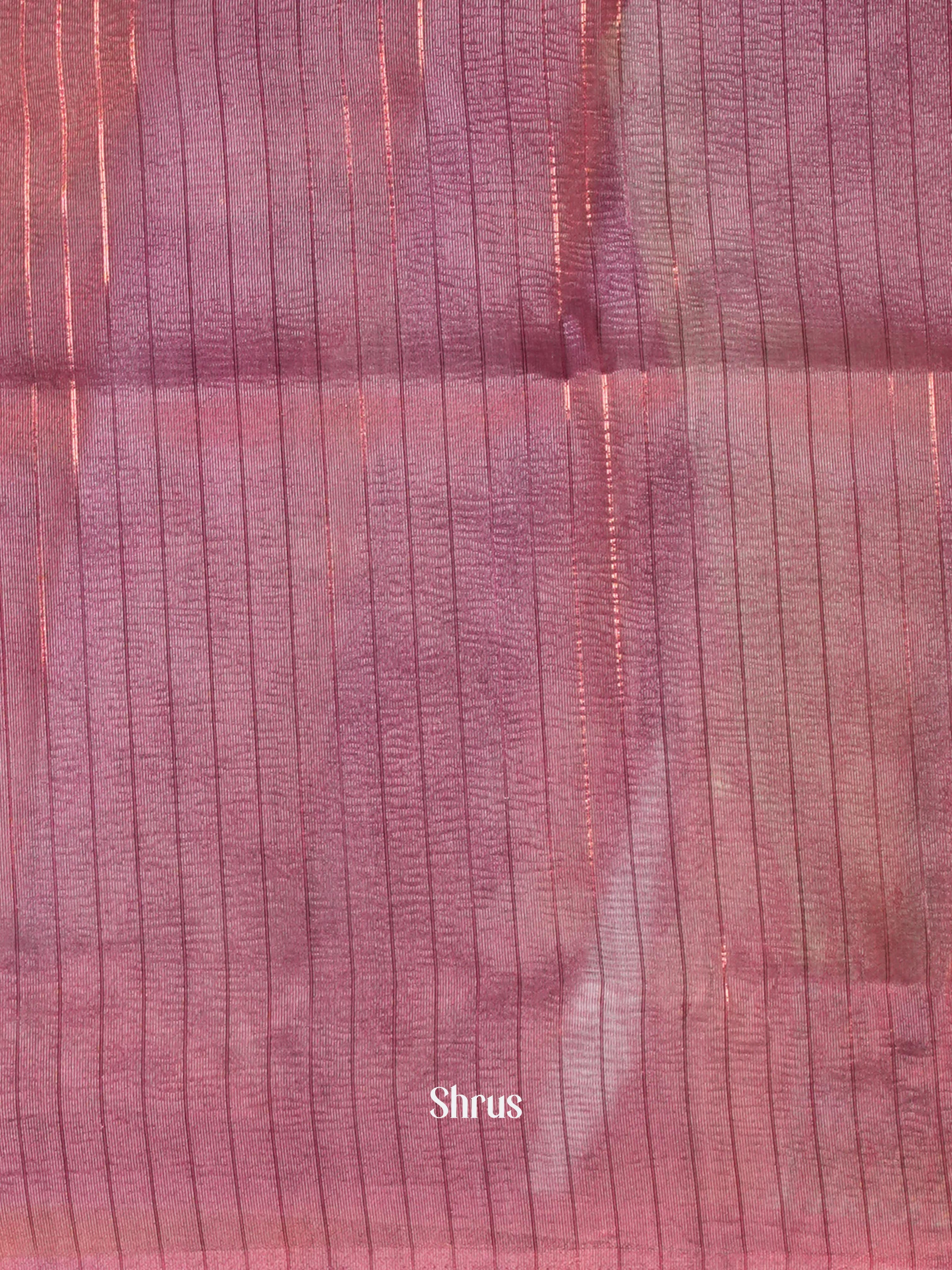 Purple - Bamboo Silk Saree - Shop on Shrus.com
