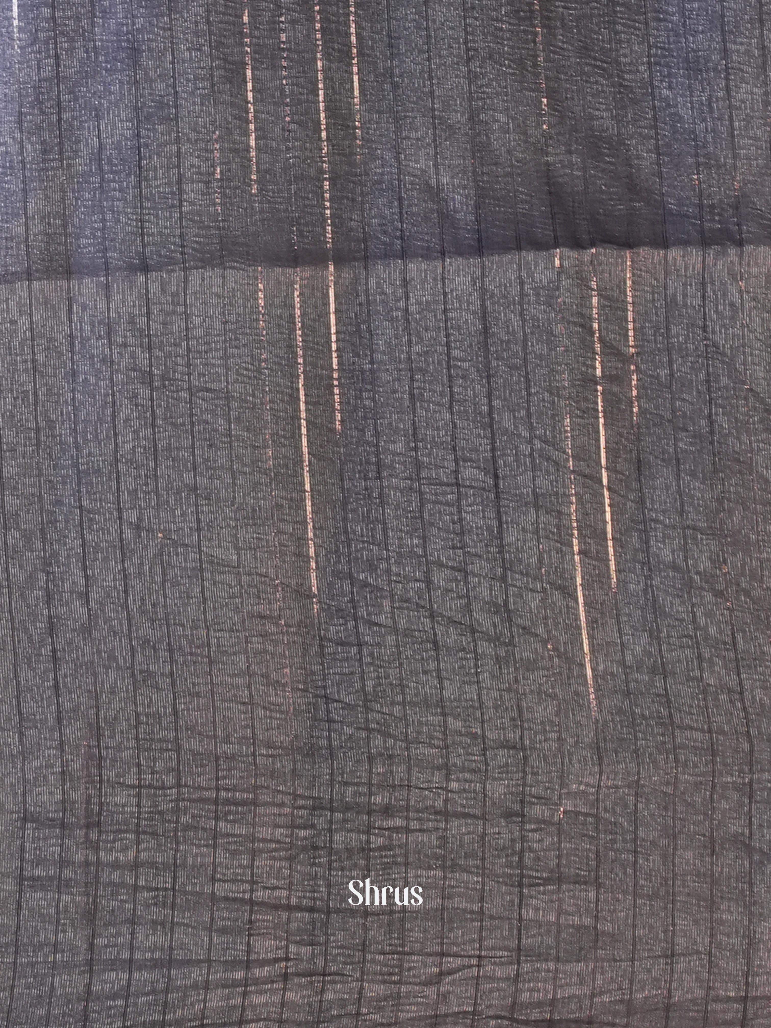 Grey - Bamboo Silk Saree - Shop on Shrus.com