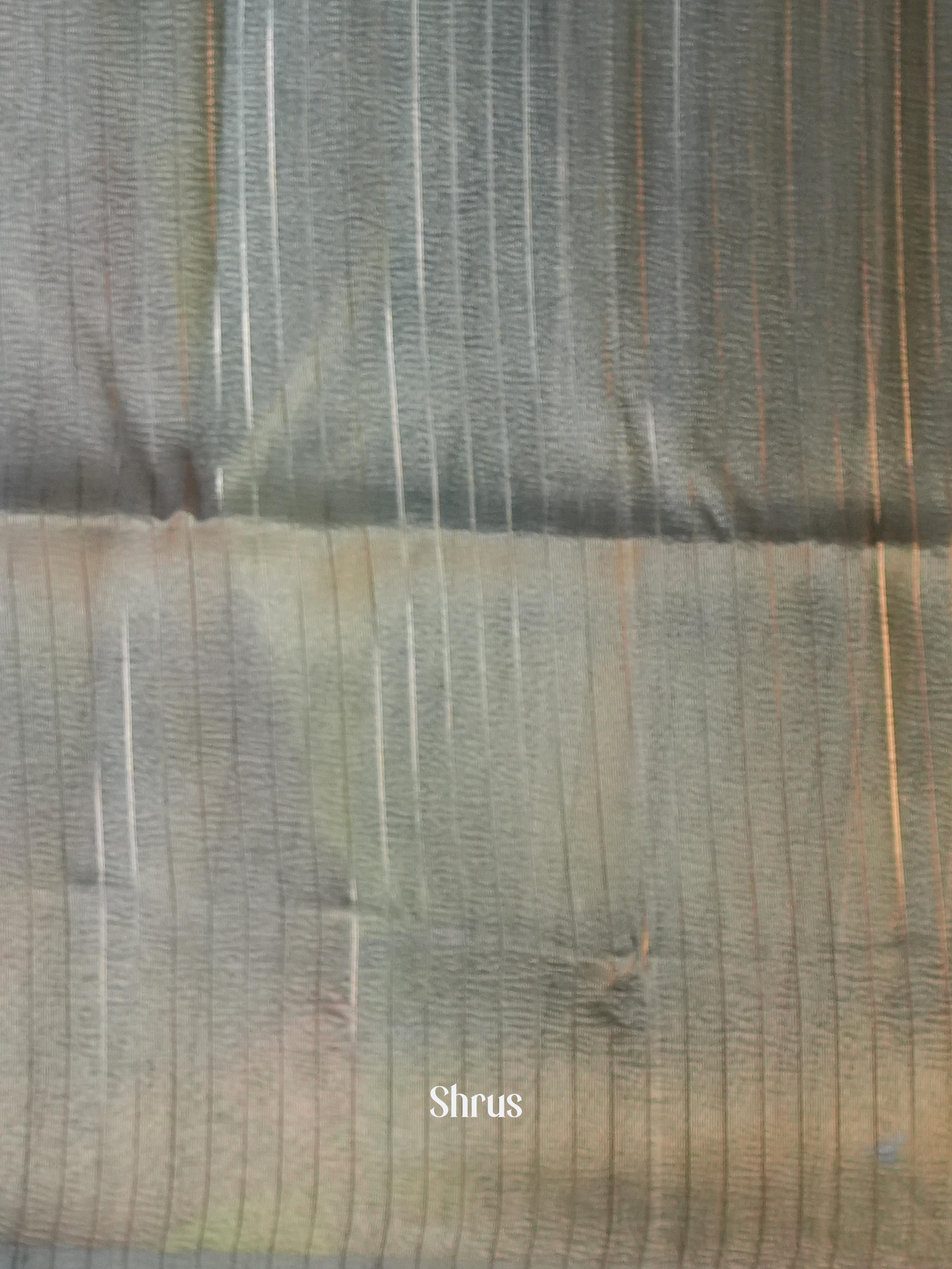 Grey - Bamboo Silk Saree - Shop on Shrus.com