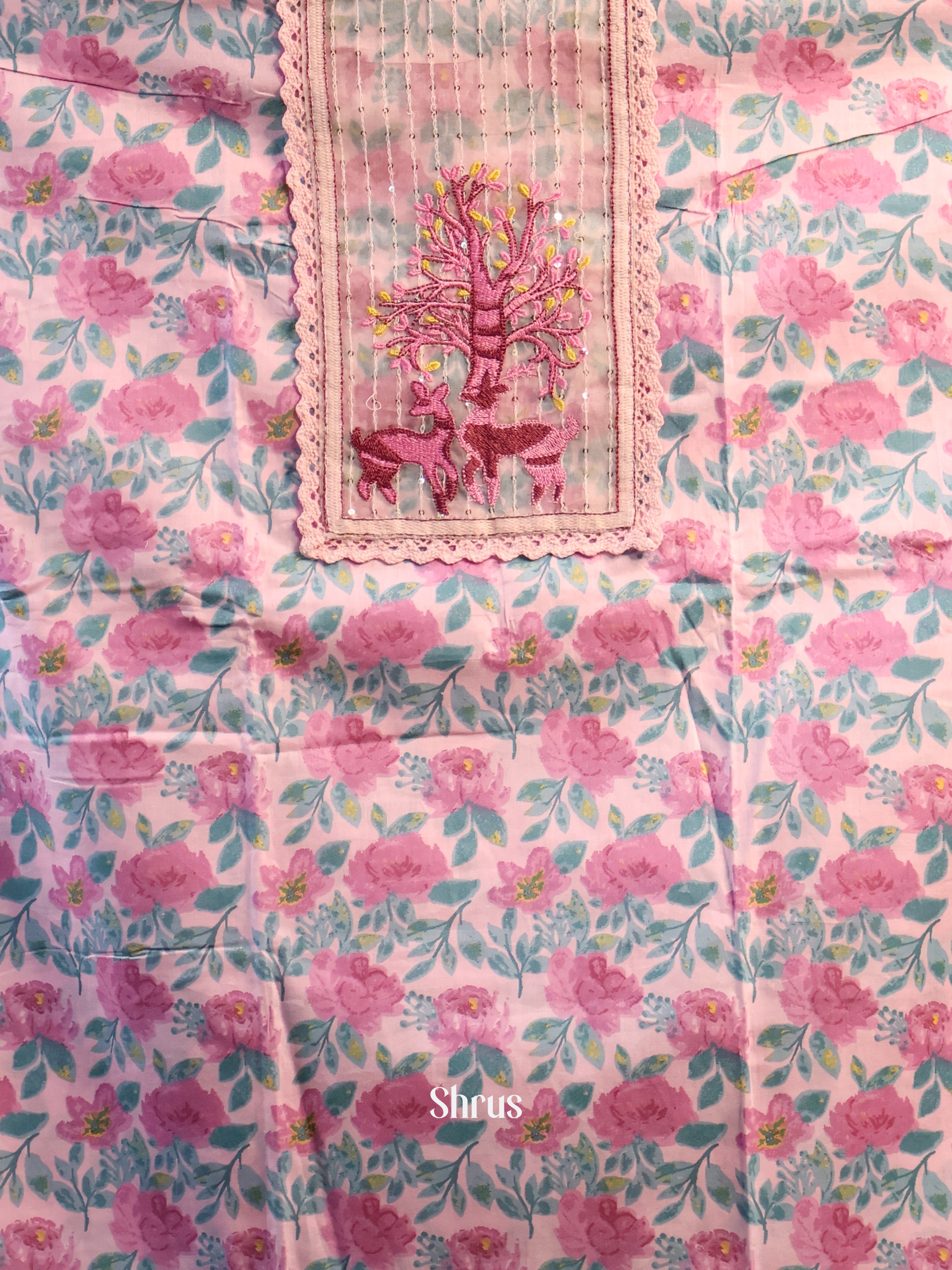 Pink - Cotton salwar - Shop on Shrus.com