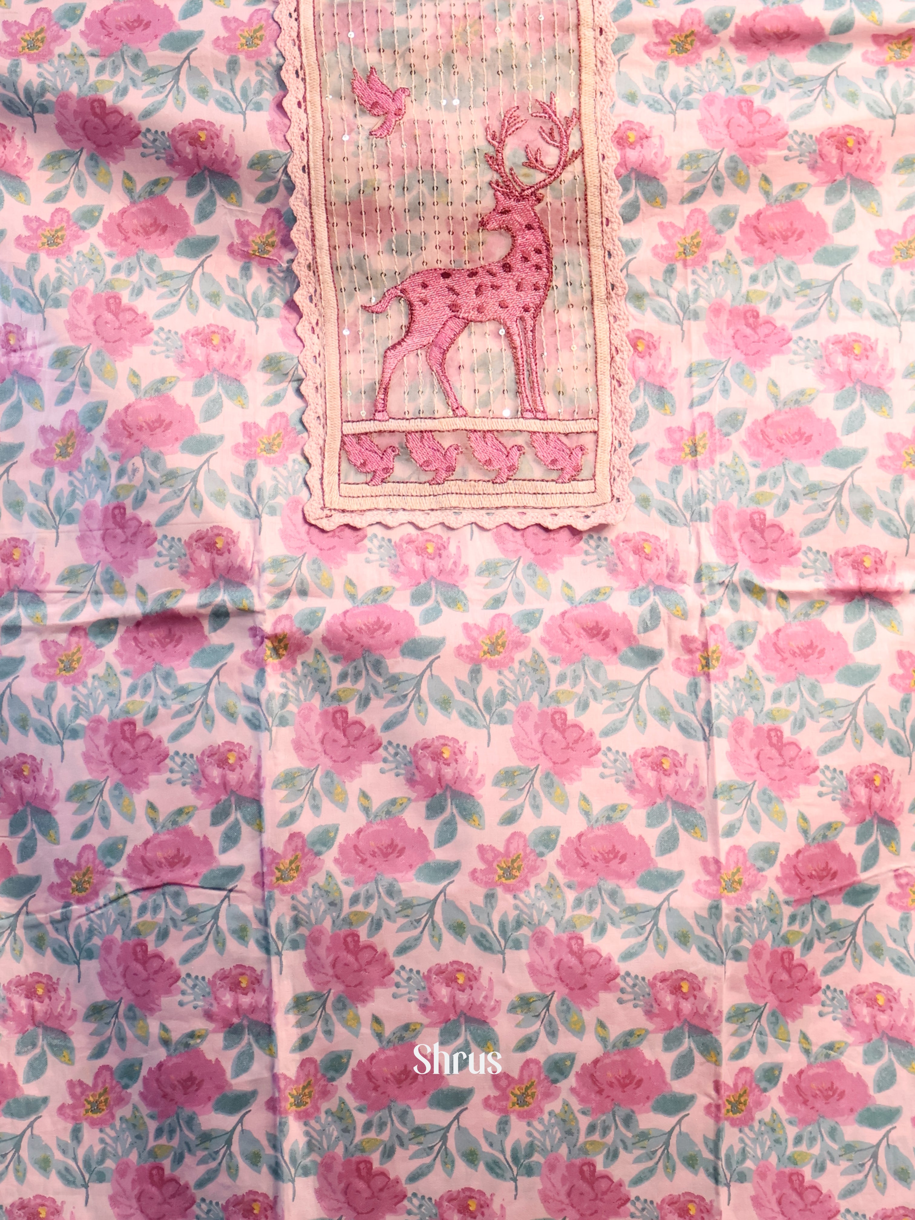 Pink -Cotton salwar - Shop on Shrus.com