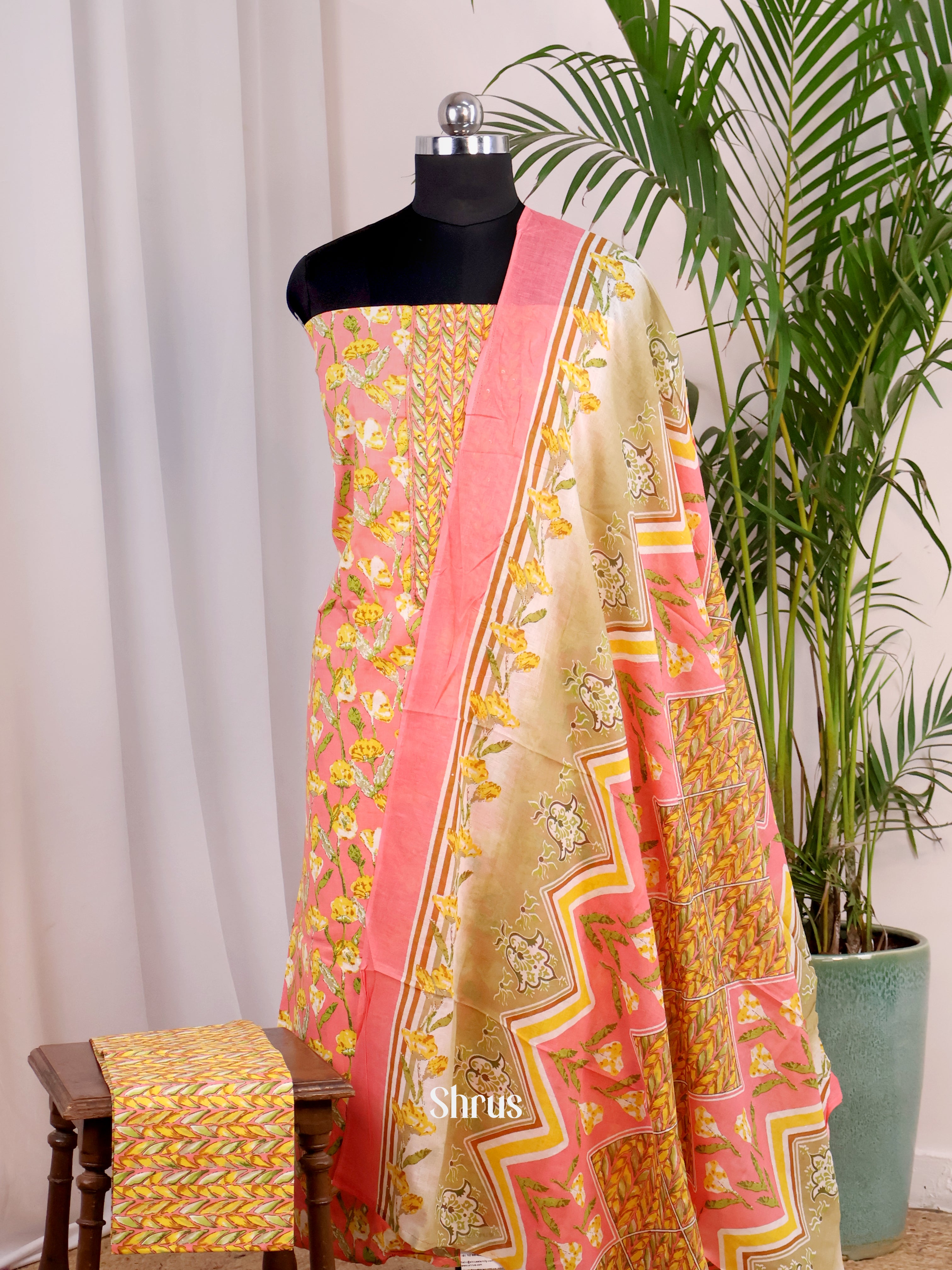 Pink - Cotton salwar - Shop on Shrus.com