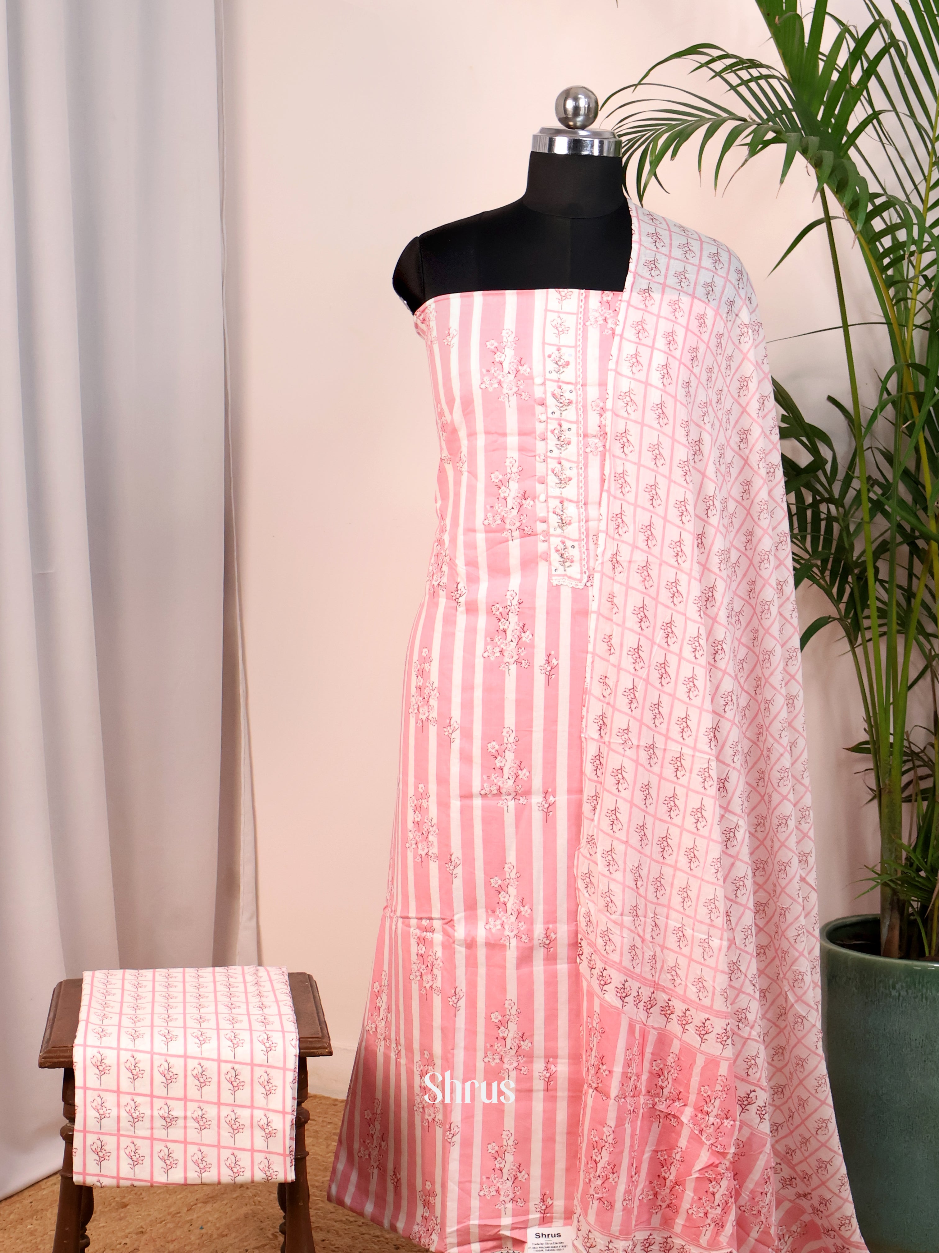 Pink - Cotton salwar - Shop on Shrus.com
