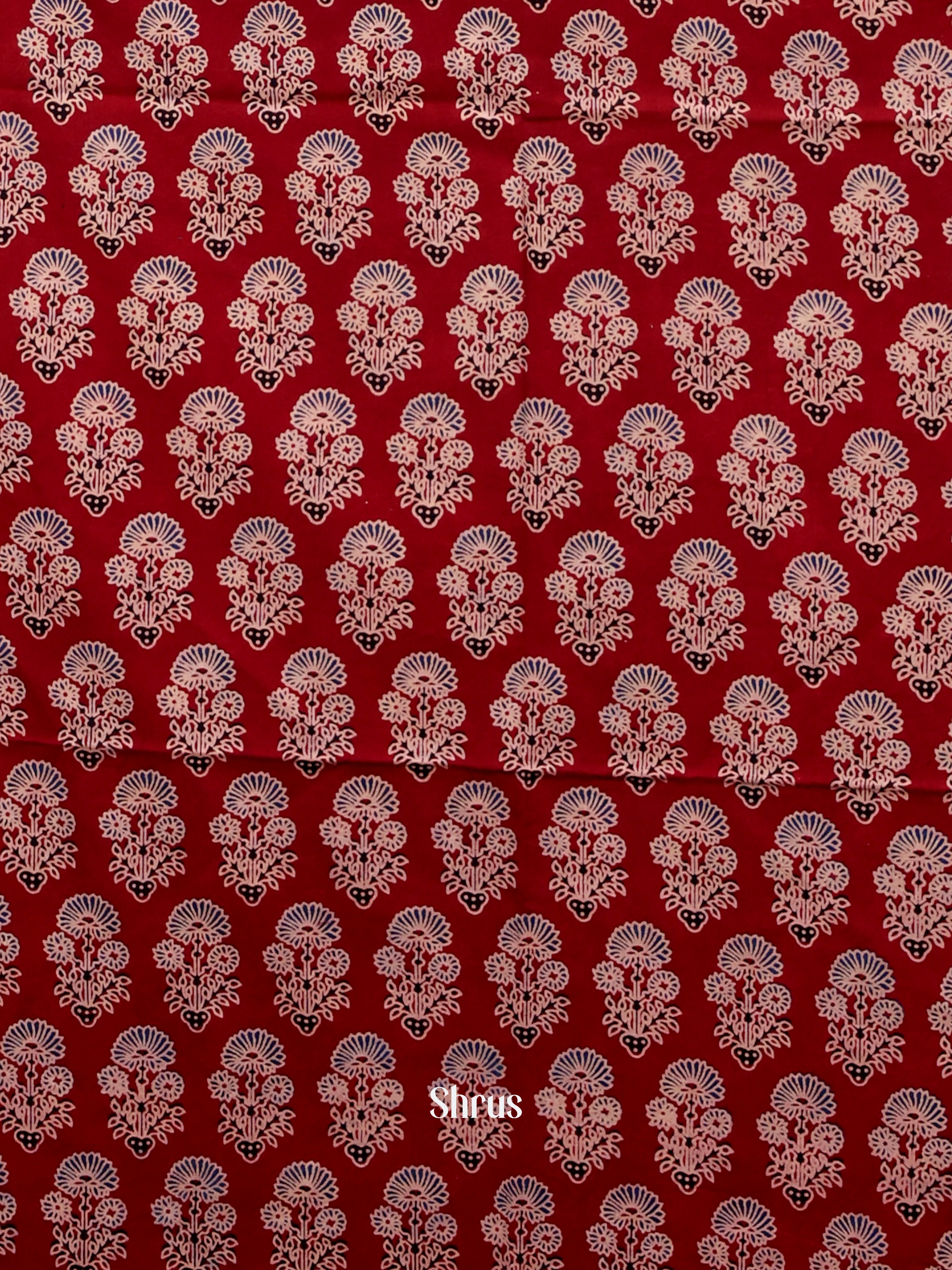 Maroon & Black - Ajrakh Salwar - Shop on Shrus.com