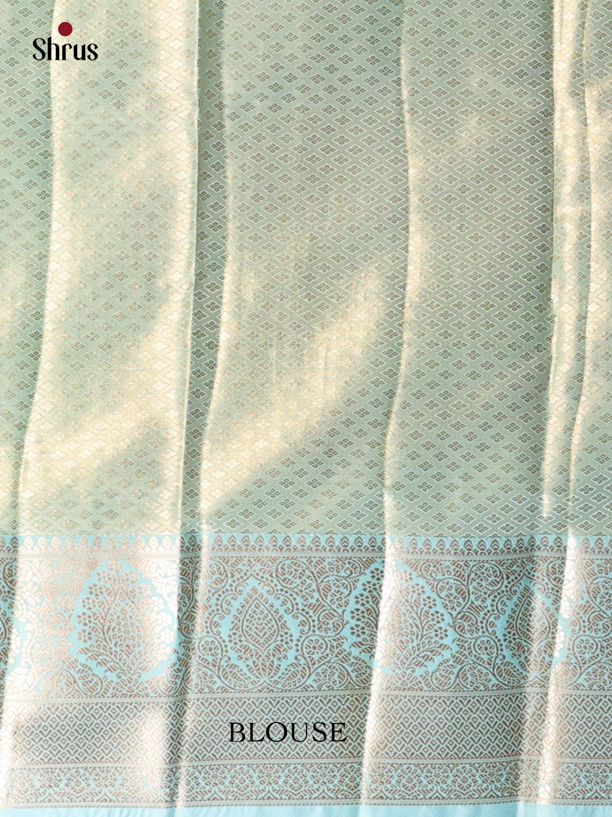 Pink & Blue - Kanchipuram-halfpure Saree - Shop on Shrus.com