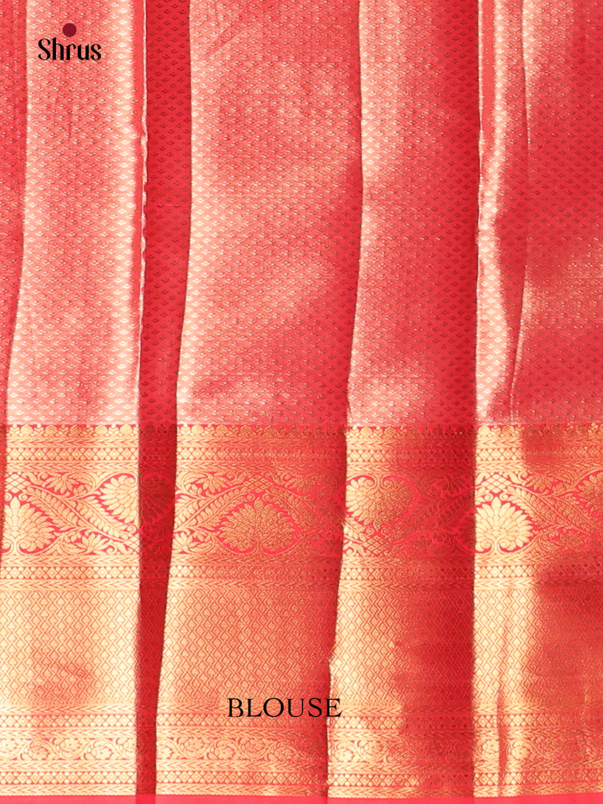 Purple & Red - Kanchipuram-halfpure Saree - Shop on Shrus.com