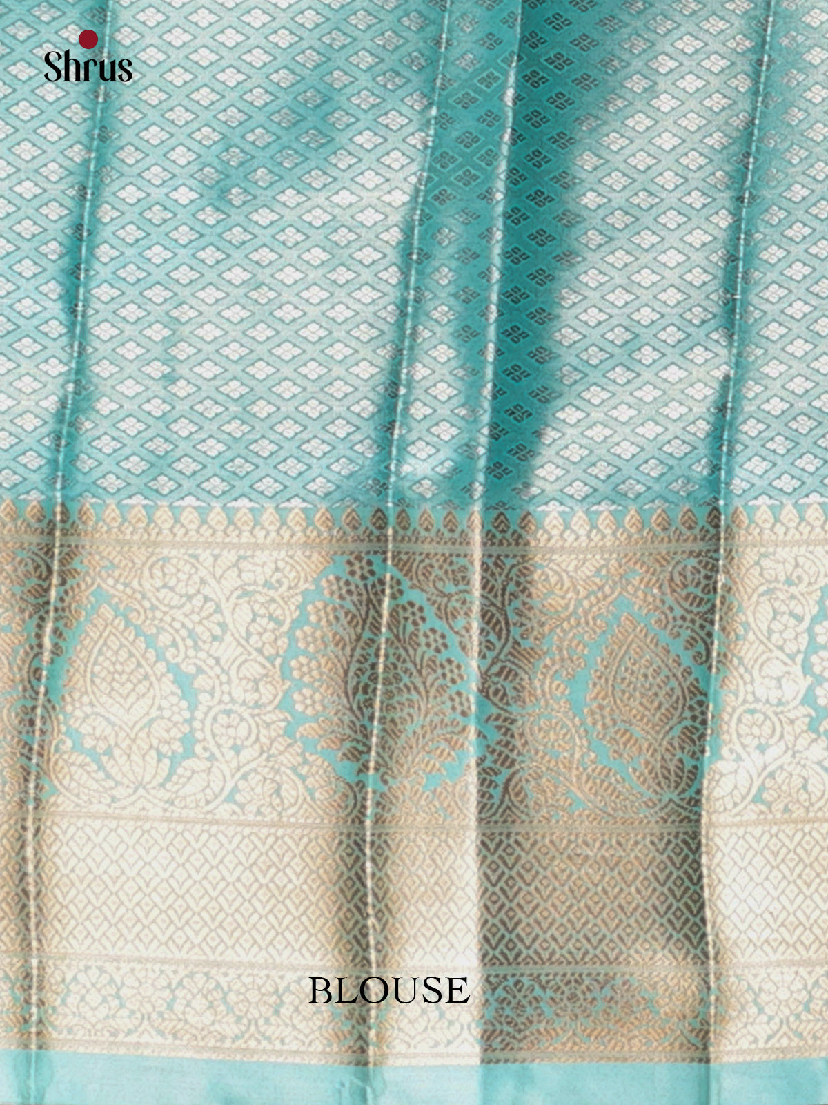Pink & Blue - Kanchipuram-halfpure Saree - Shop on Shrus.com