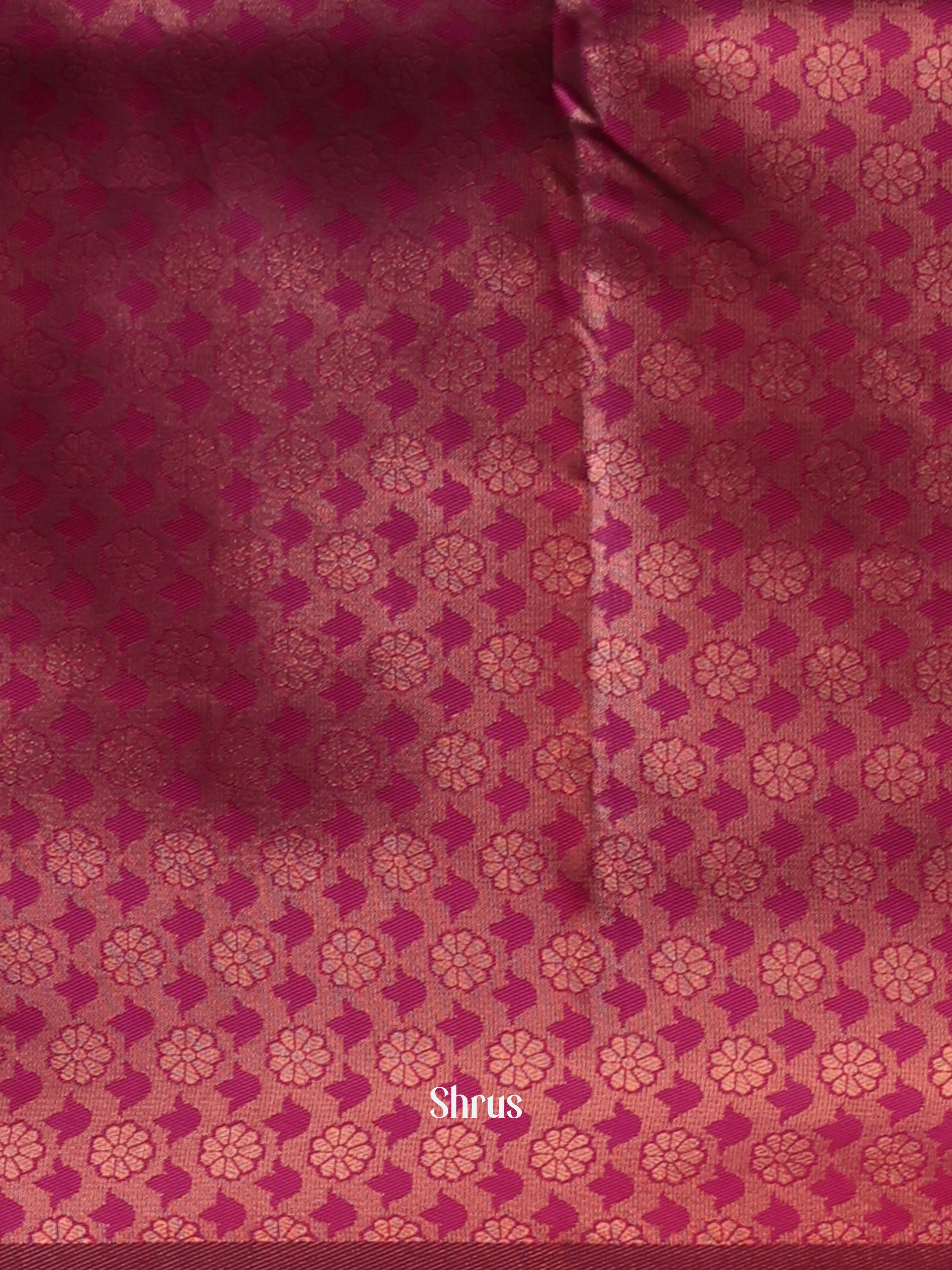 Blue & Maroon - Semi Arani Silk Saree - Shop on Shrus.com