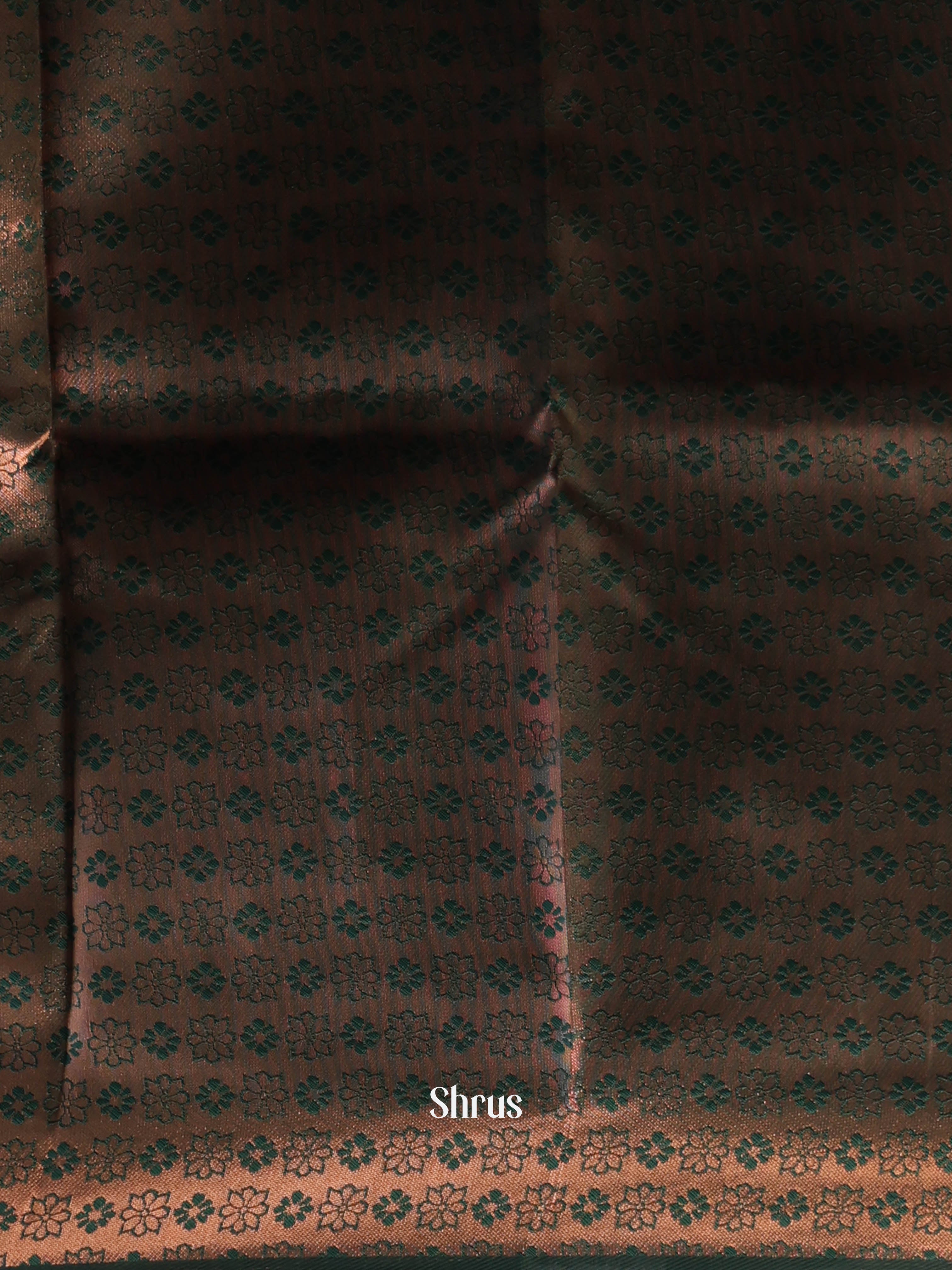 Pastel Green & Green - Semi Arani Silk Saree - Shop on Shrus.com