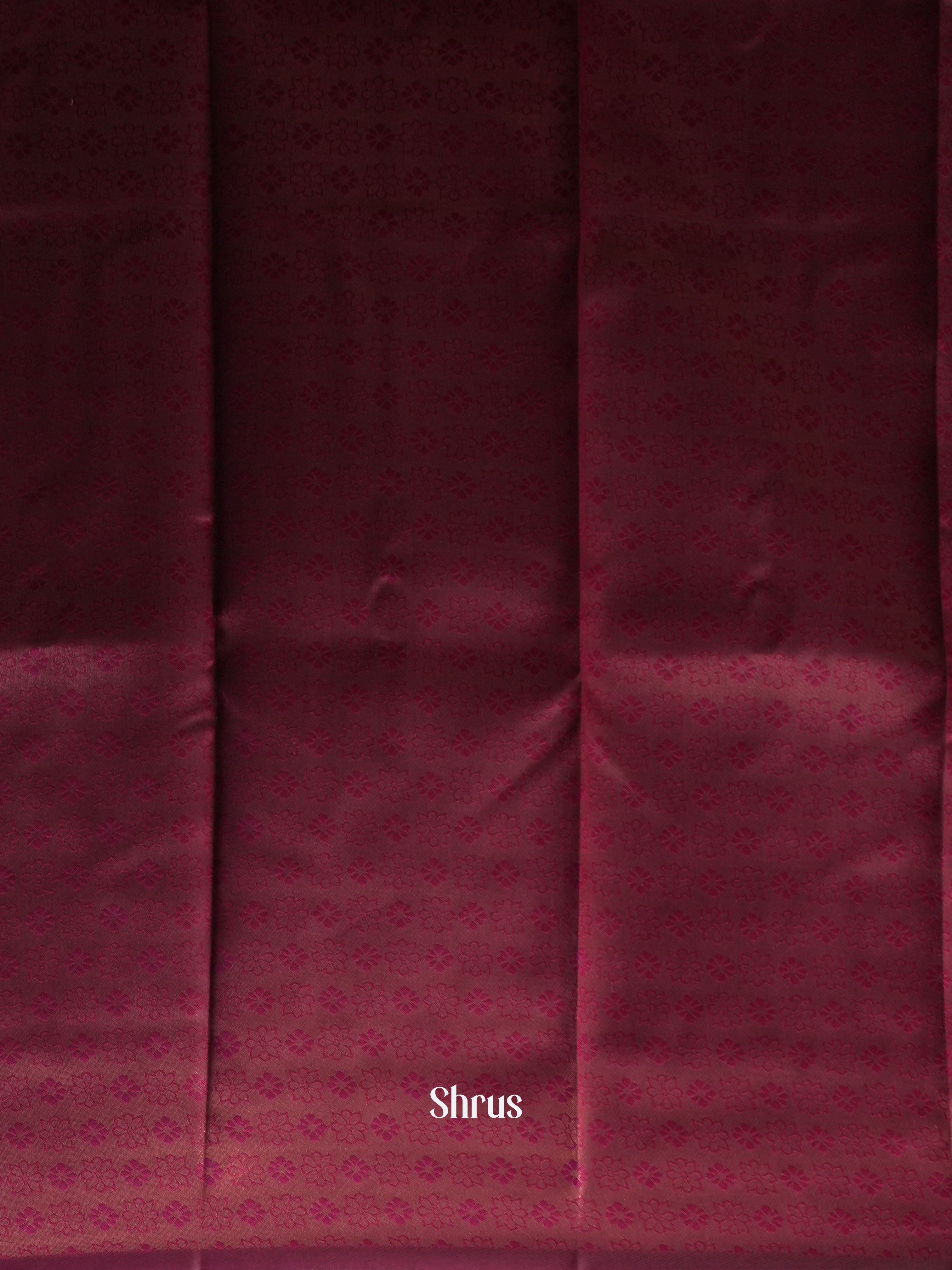 Grey & Maroon - Semi Arani Silk - Shop on Shrus.com