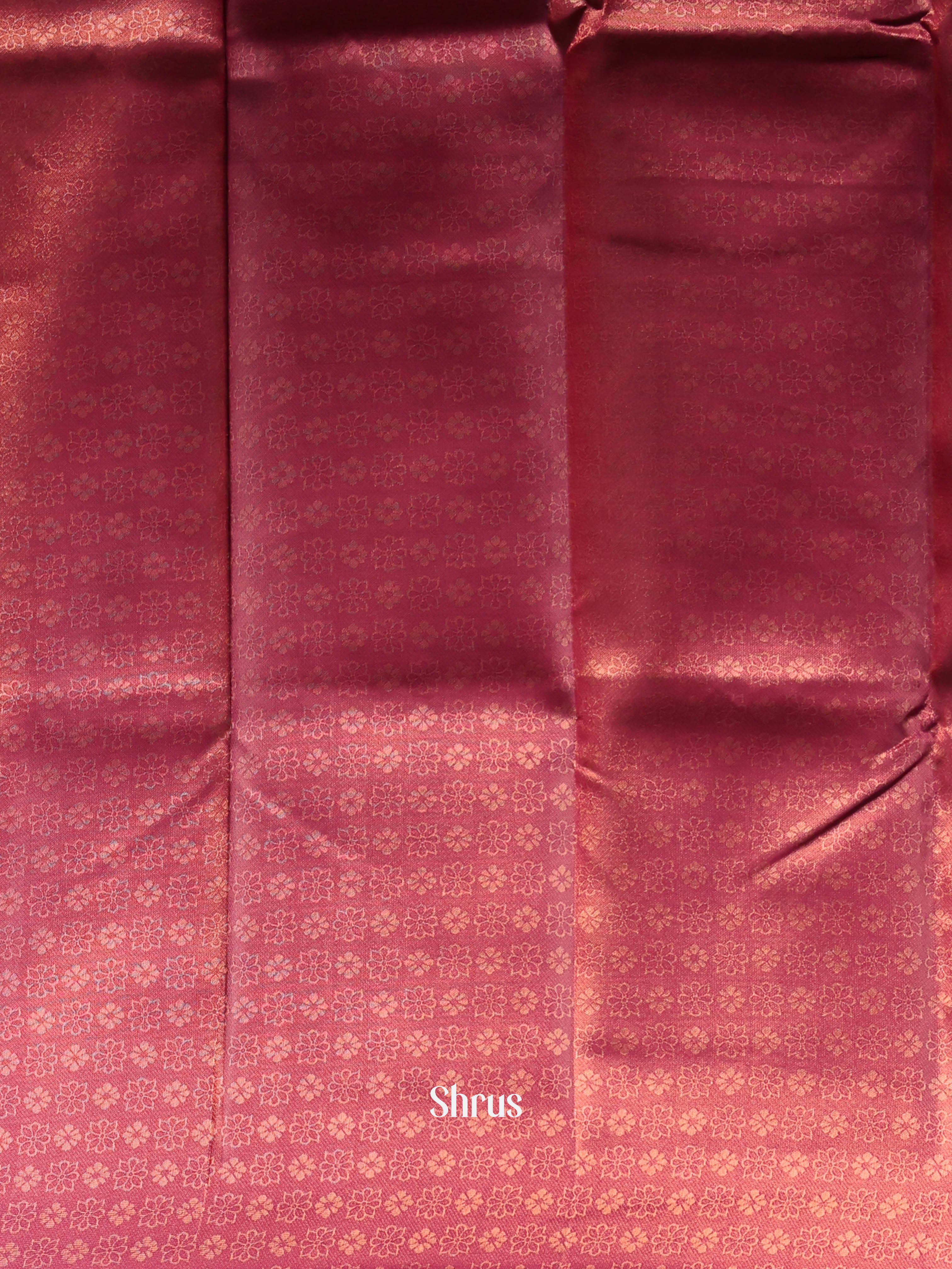 Onion pink & Maroon - Semi Arani Silk Saree - Shop on Shrus.com
