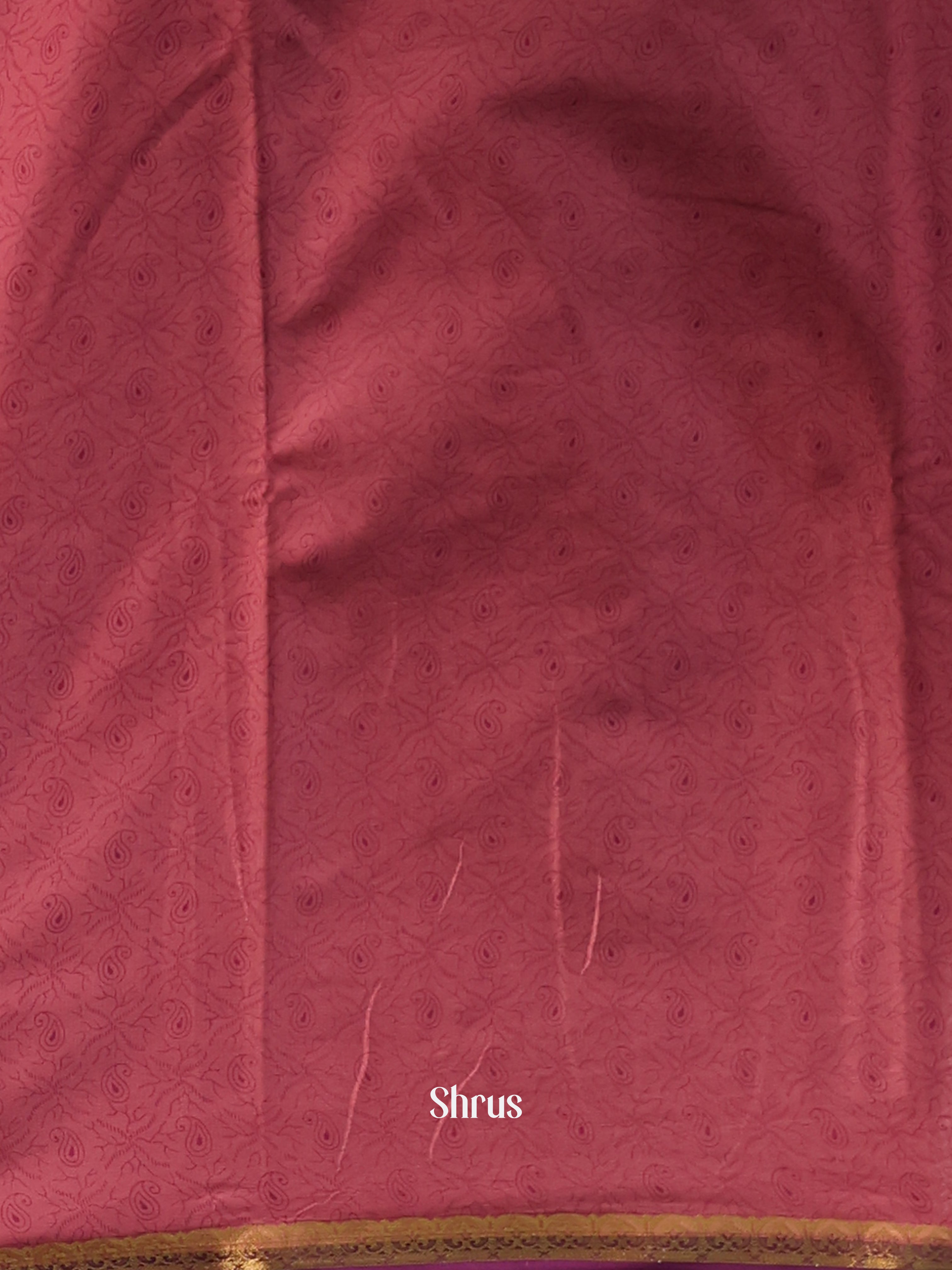 Purple- Semi Mysoresilk Saree - Shop on Shrus.com