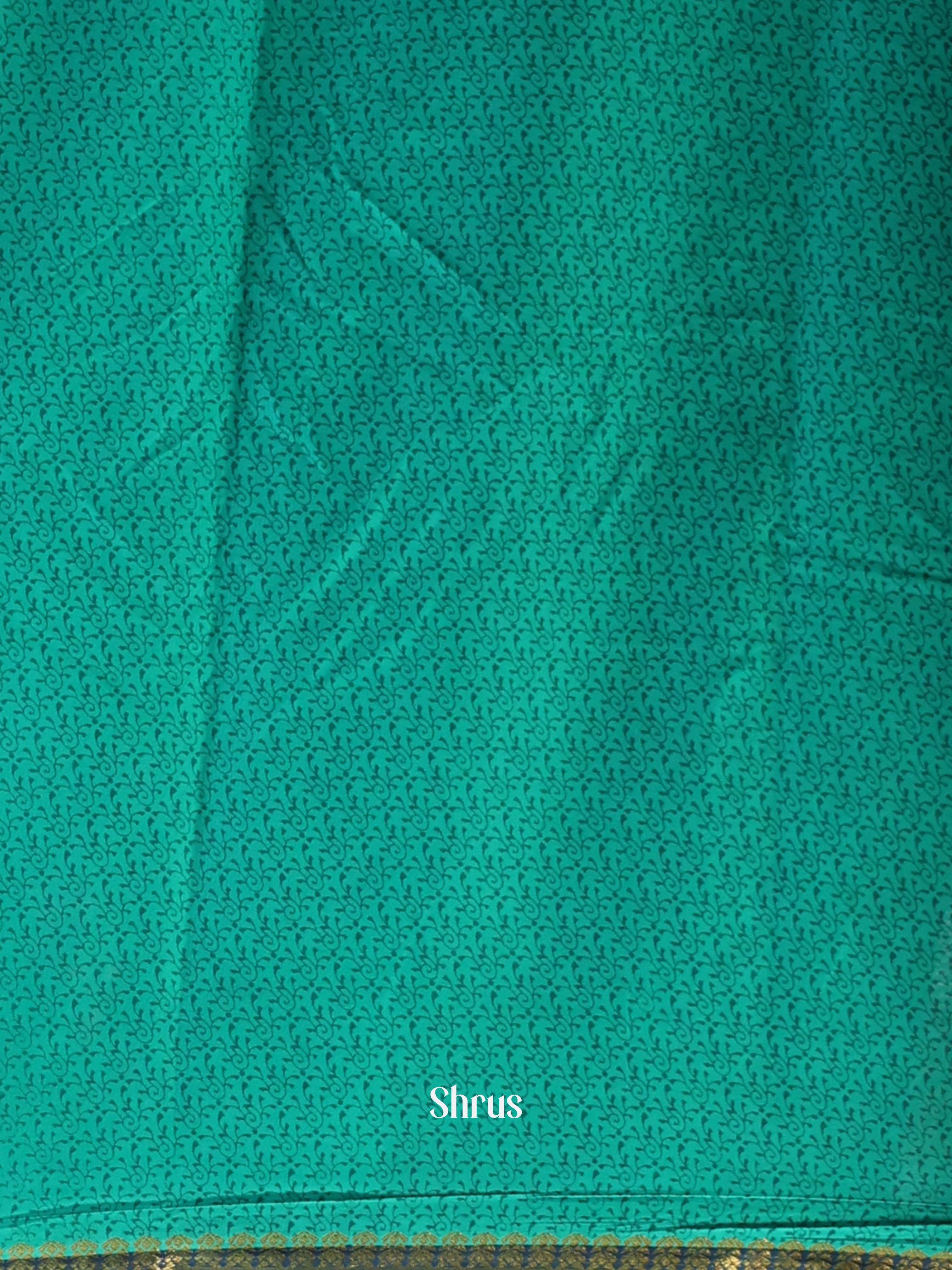 Green - Semi Mysoresilk Saree - Shop on Shrus.com
