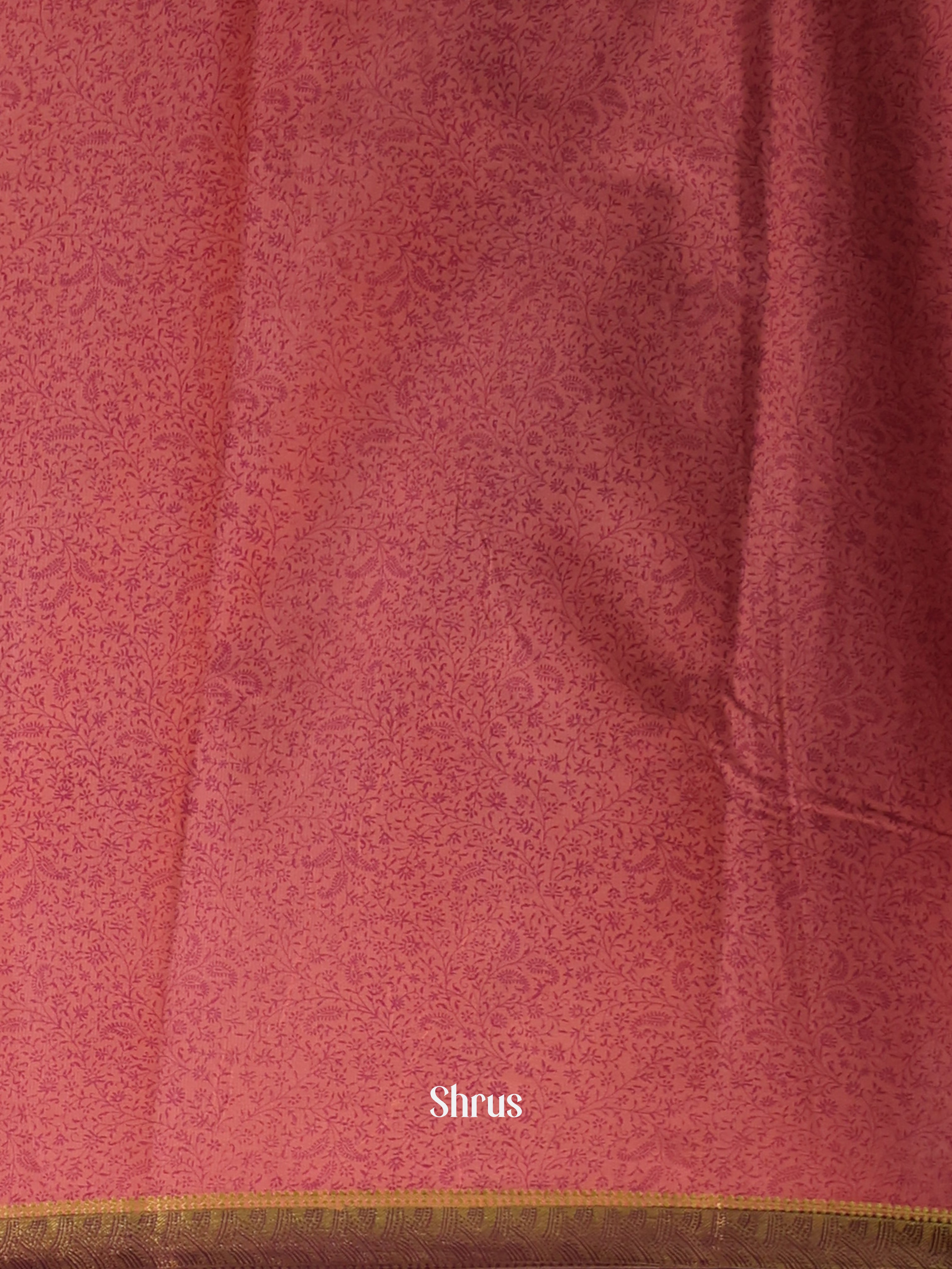 Maroon- Semi Mysoresilk Saree - Shop on Shrus.com