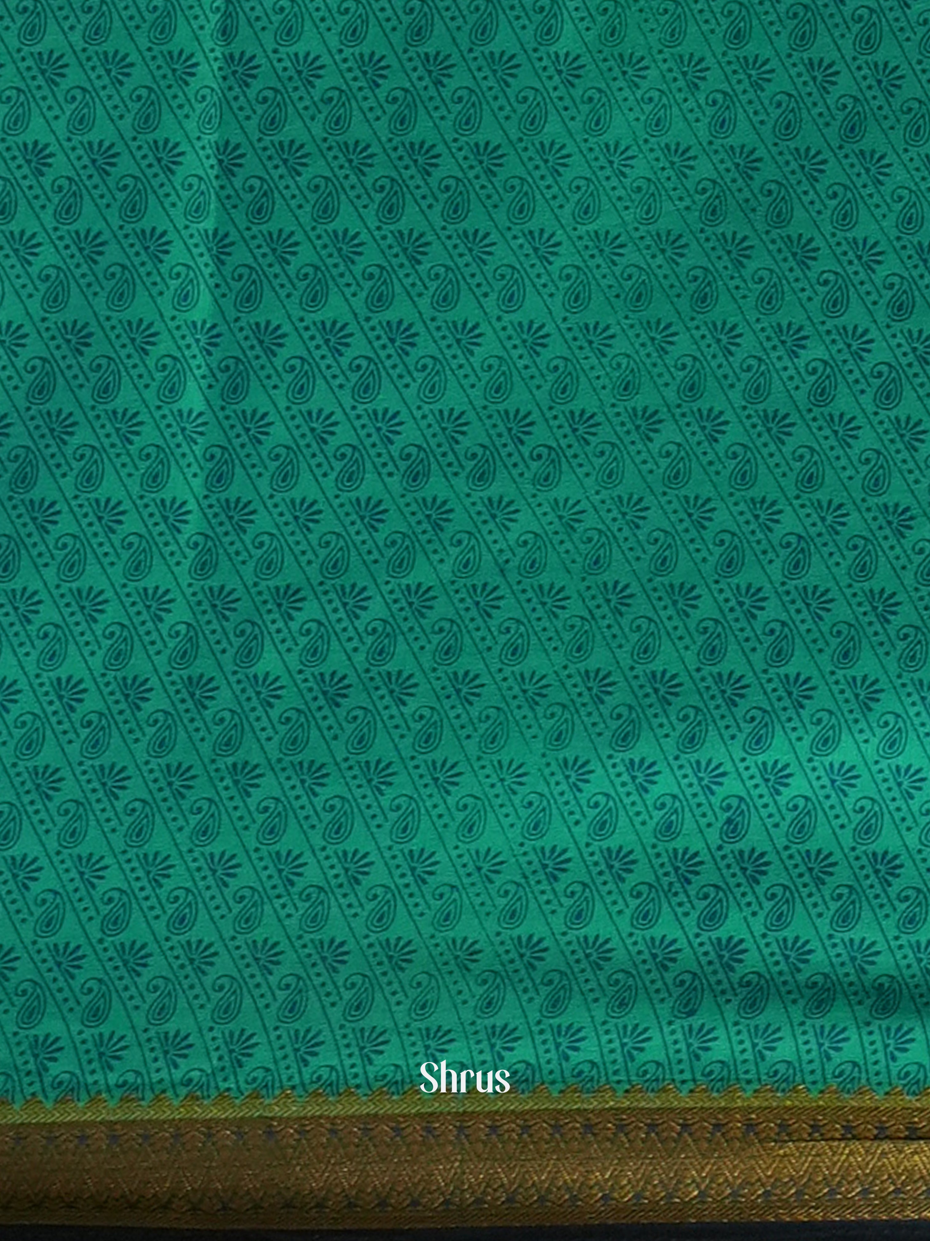 Green - Semi Mysoresilk Saree - Shop on Shrus.com