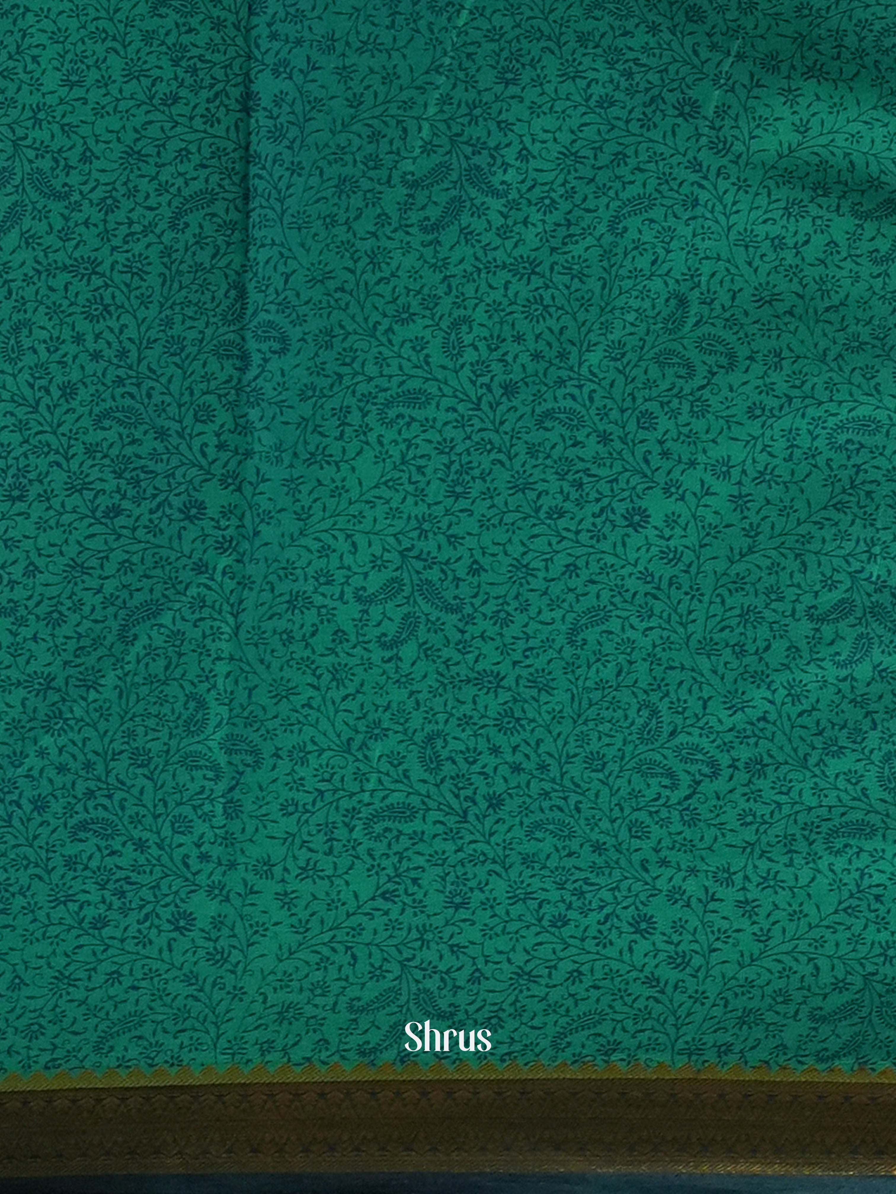Green - Semi Mysoresilk Saree - Shop on Shrus.com