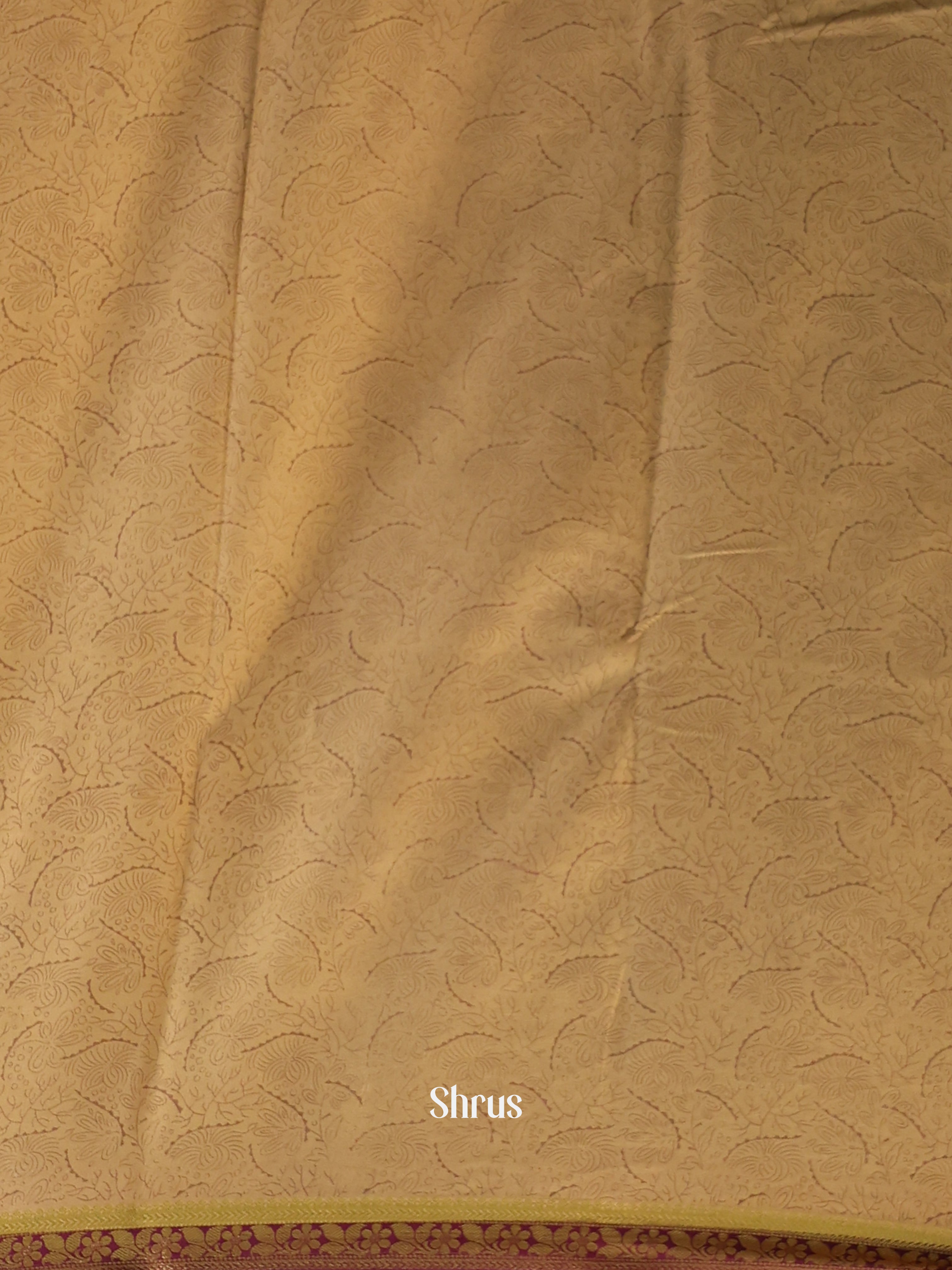 Brown - Semi Mysoresilk Saree - Shop on Shrus.com