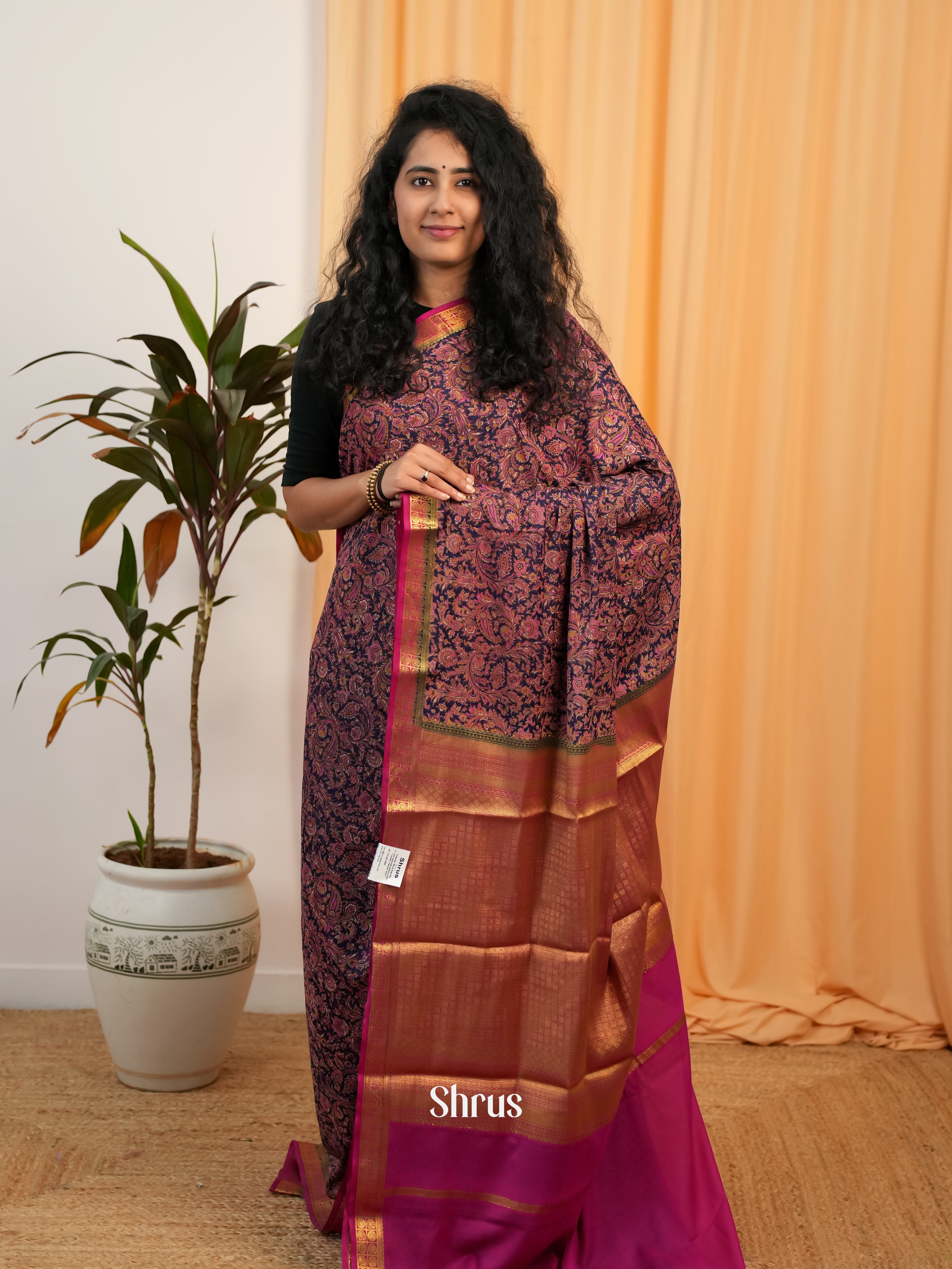 CIS19064 - Semi Mysoresilk Saree - Shop on Shrus.com