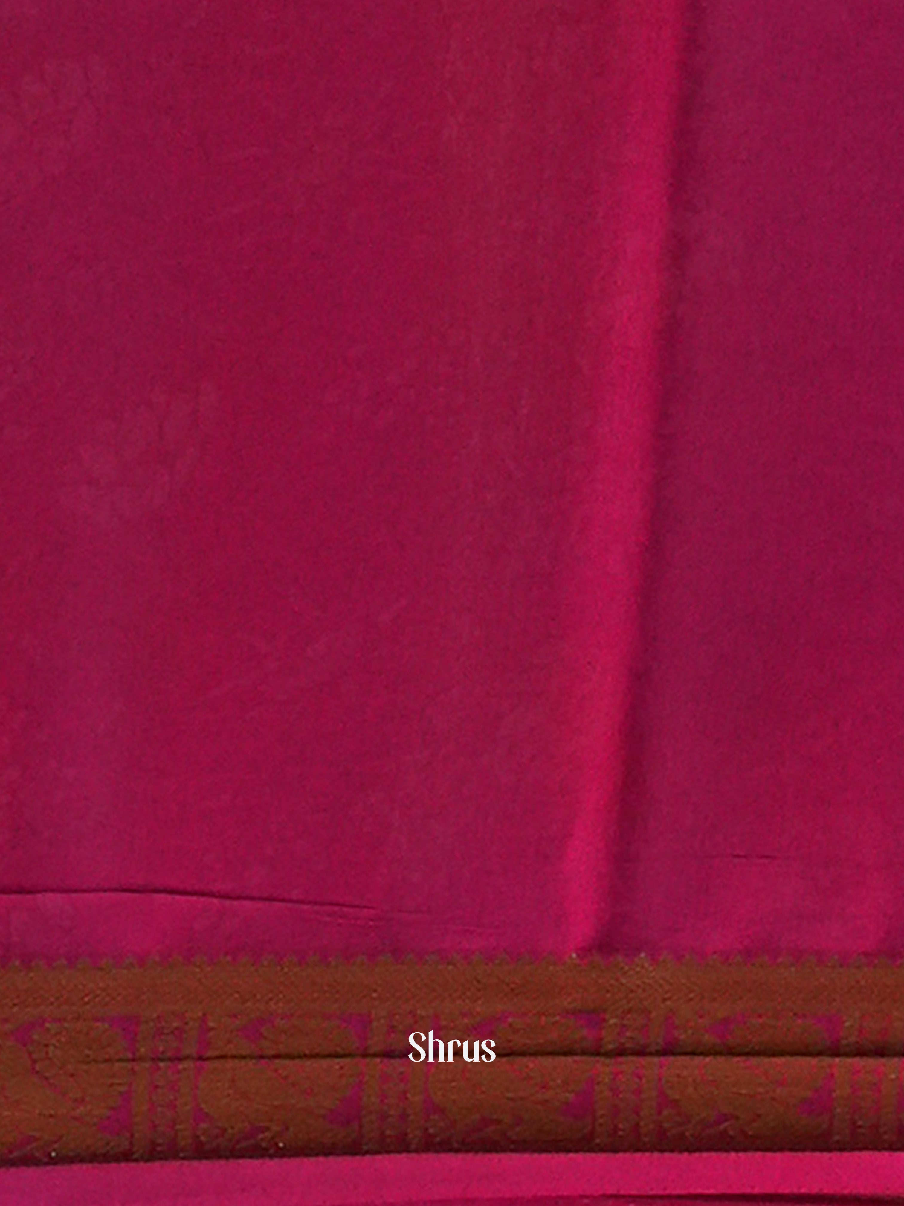 Orange & Purple - Semi Mysoresilk Saree - Shop on Shrus.com