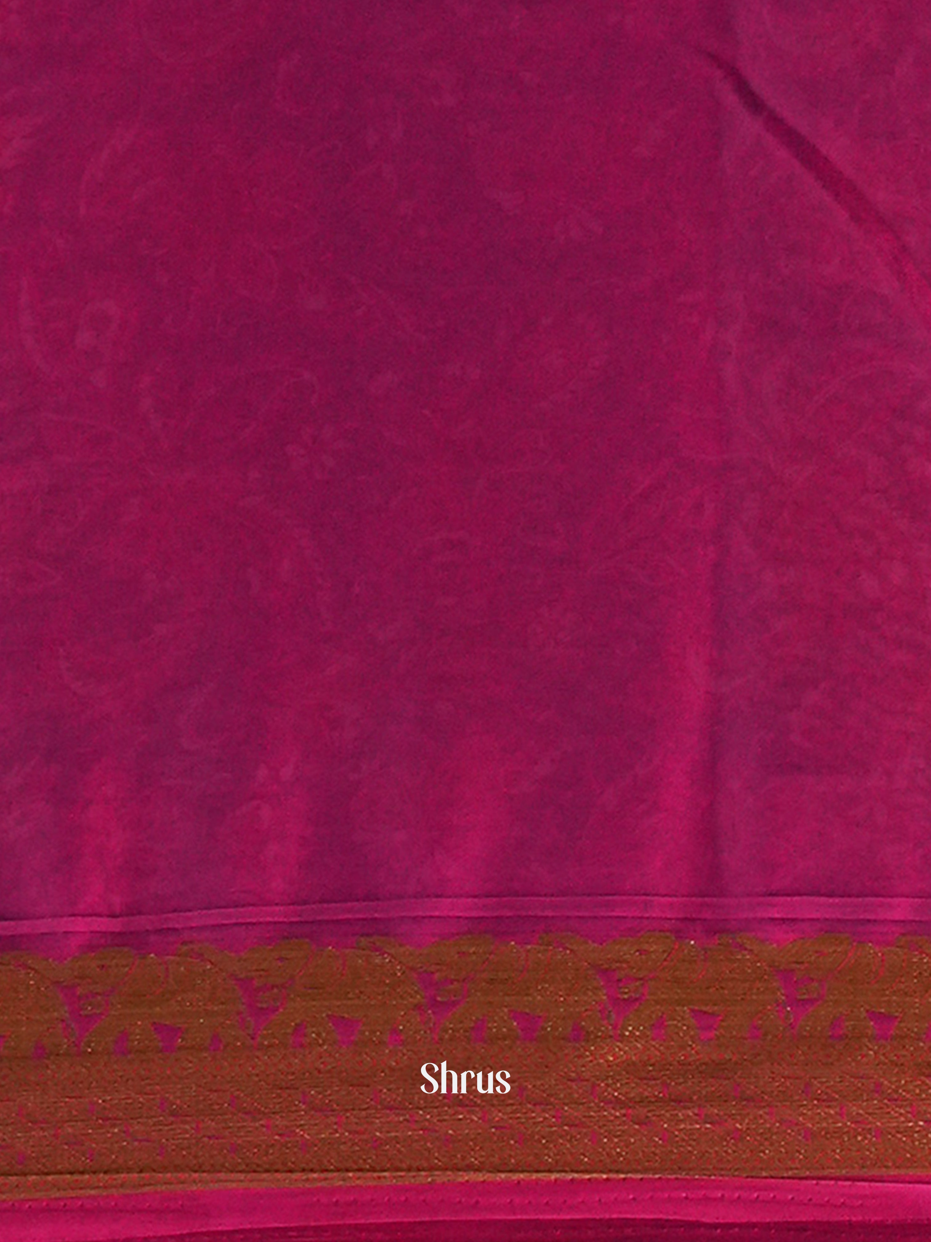 Blue & Purple - Semi Mysoresilk Saree - Shop on Shrus.com
