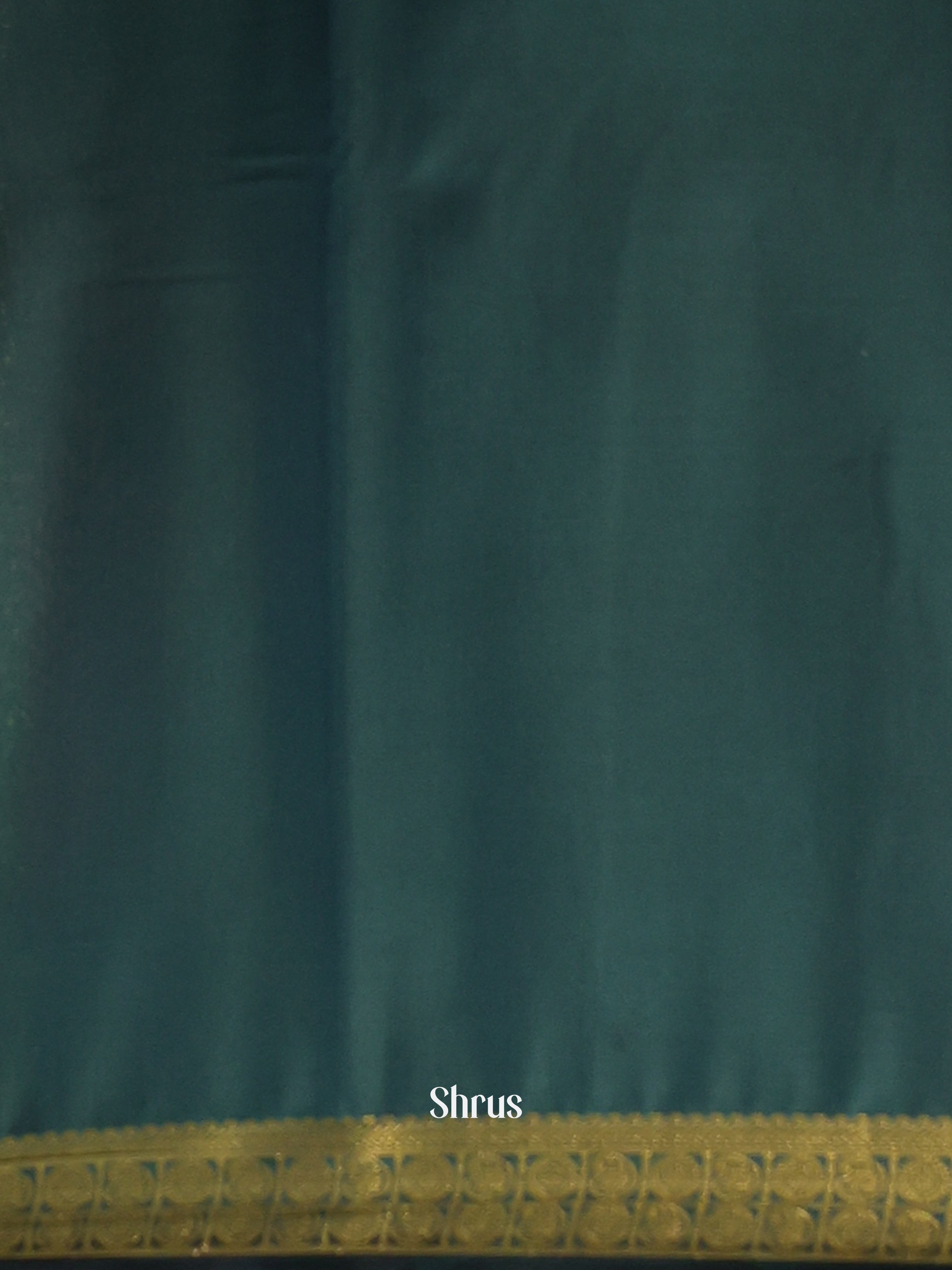 Orange & Green - Semi Mysoresilk Saree - Shop on Shrus.com