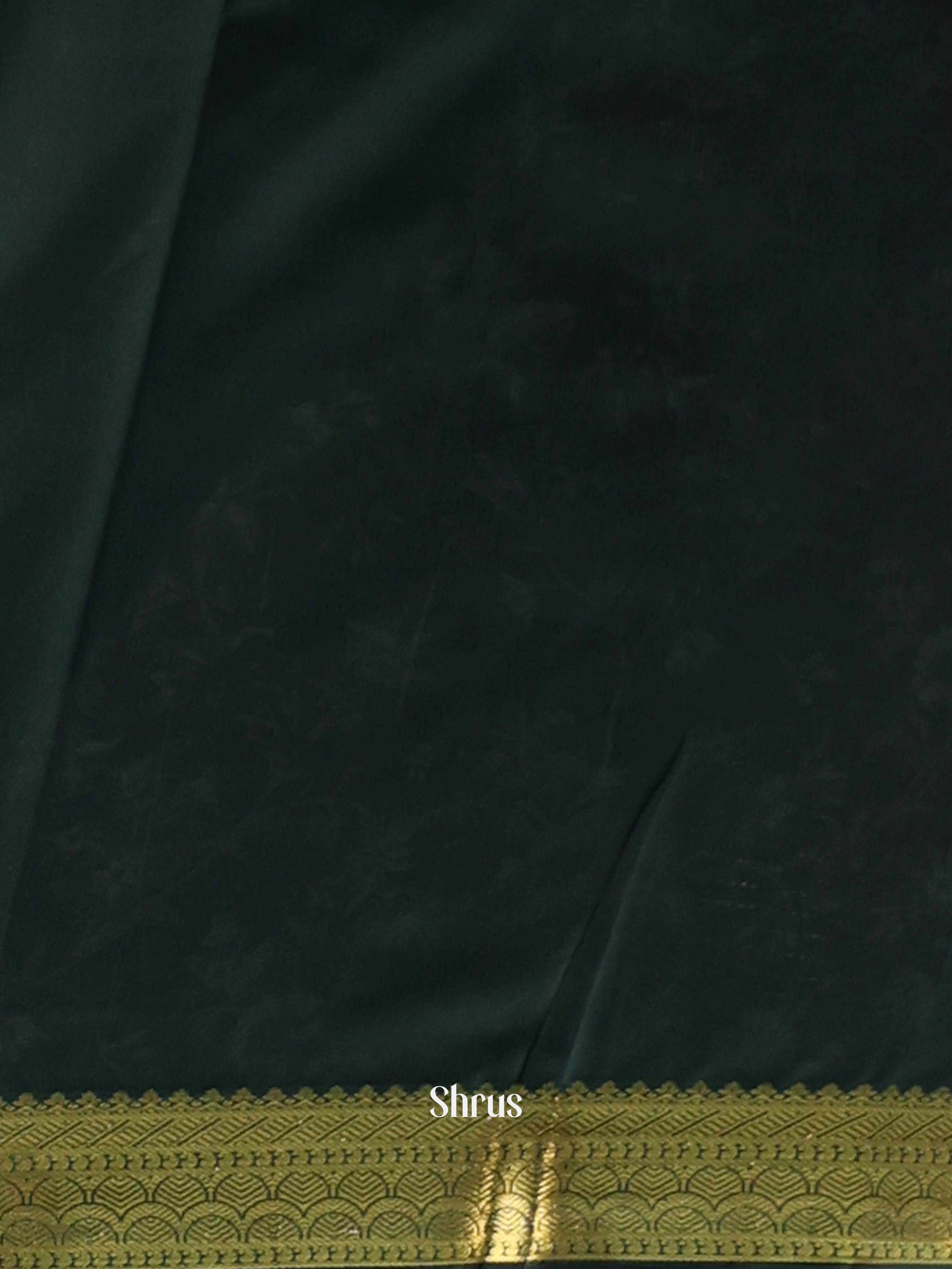 Maroon & Green - Semi Mysoresilk Saree - Shop on Shrus.com