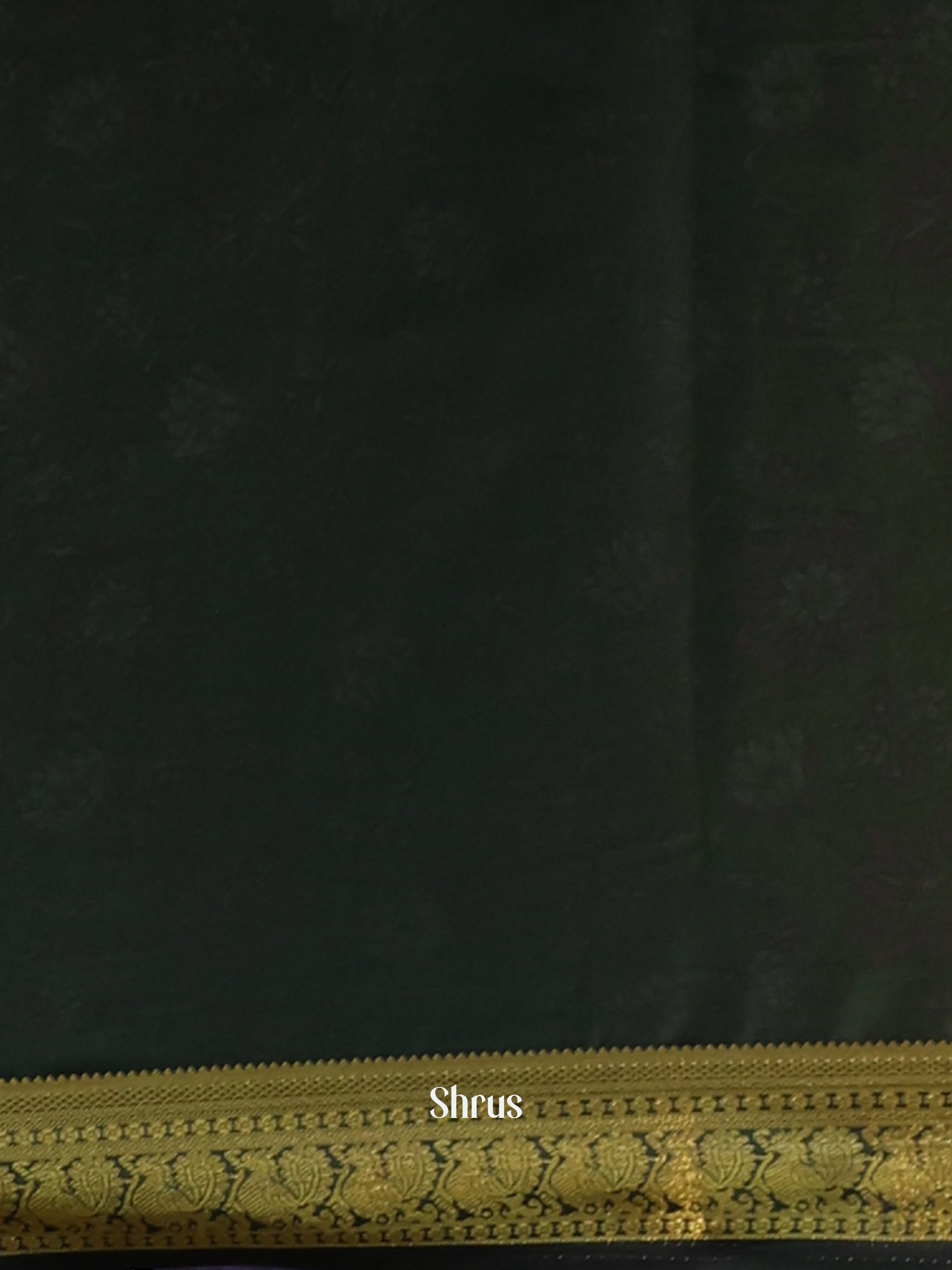 Lite Green & Green - Semi Mysoresilk Saree - Shop on Shrus.com