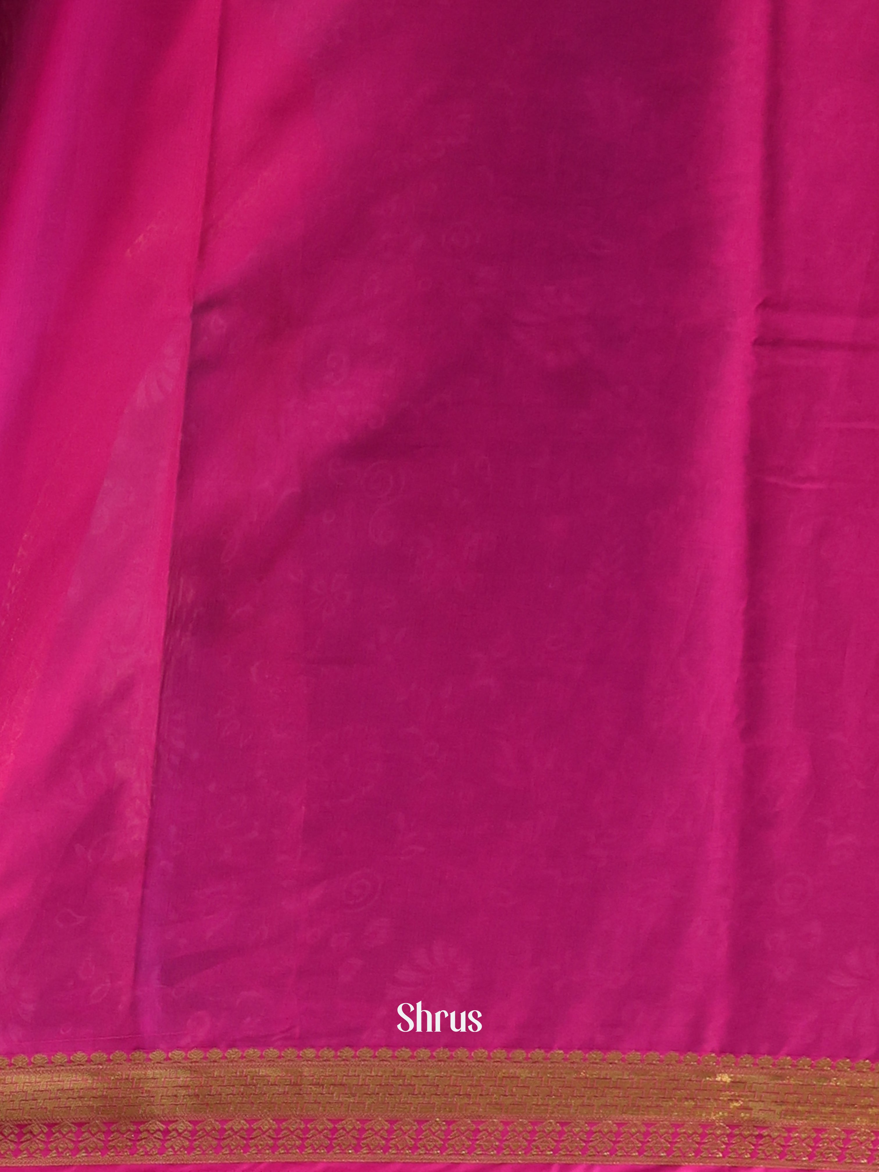Green & Majenta - Semi Mysoresilk Saree - Shop on Shrus.com