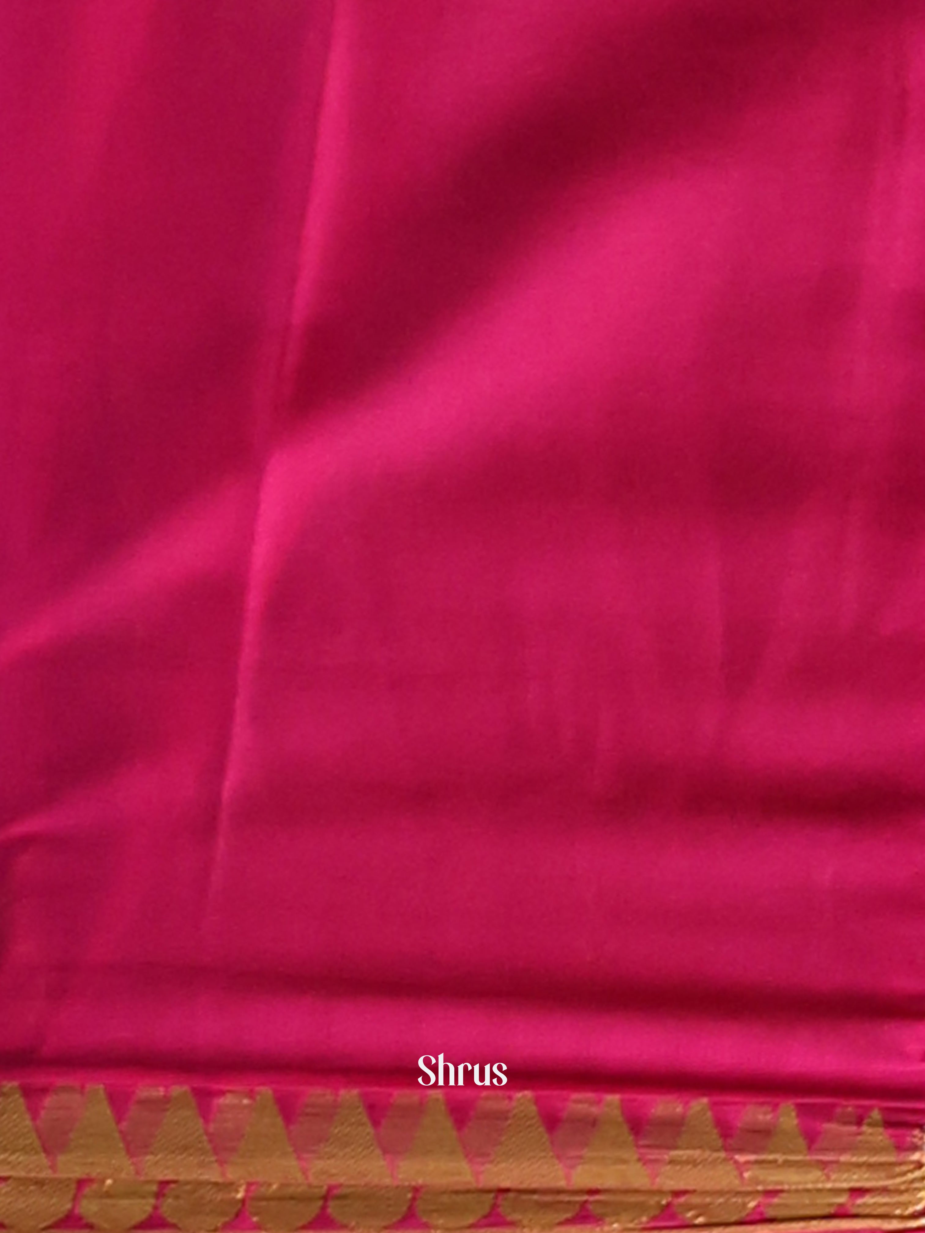 Orange - Semi Mysoresilk Saree - Shop on Shrus.com