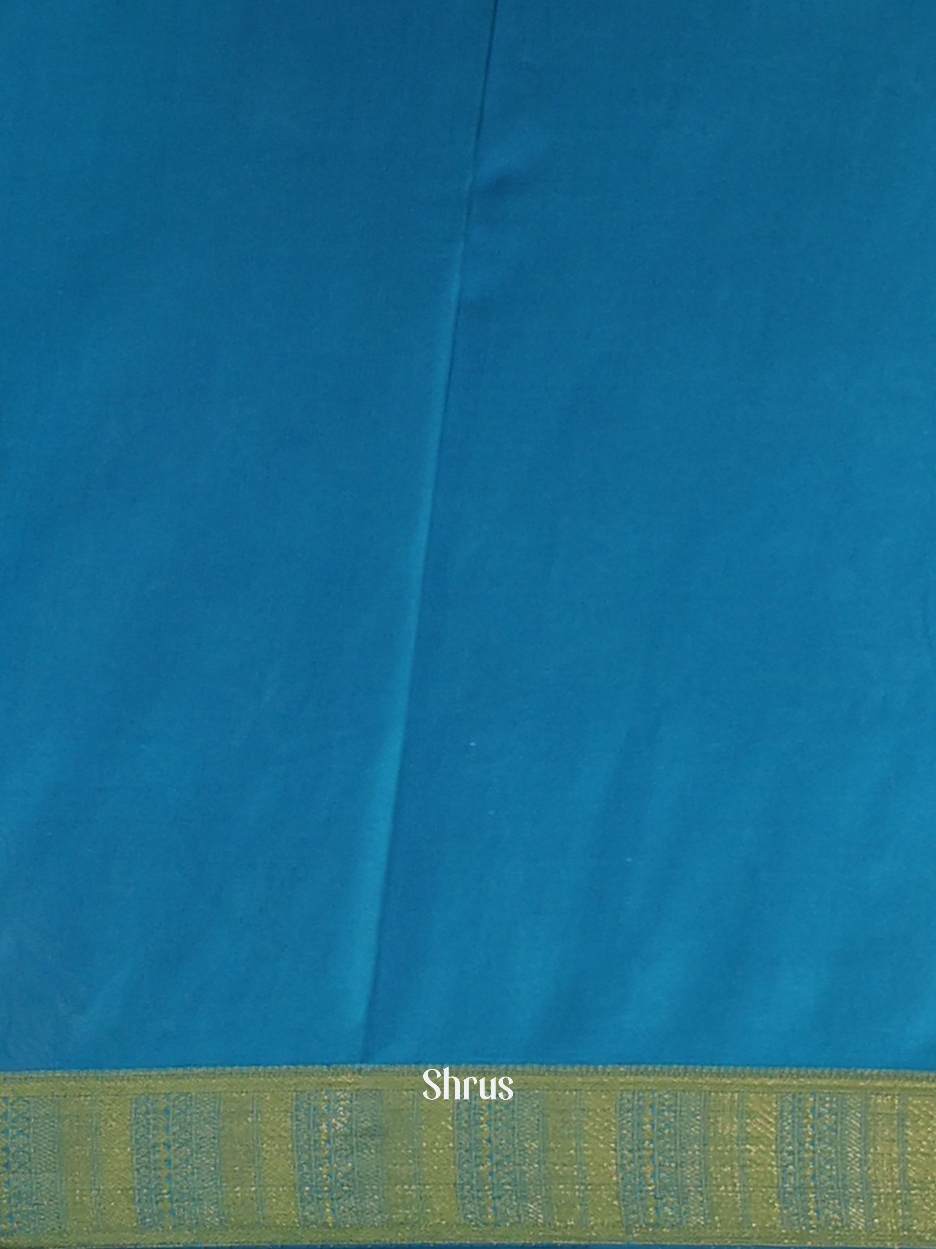 Purple & Blue - Semi Mysoresilk Saree - Shop on Shrus.com