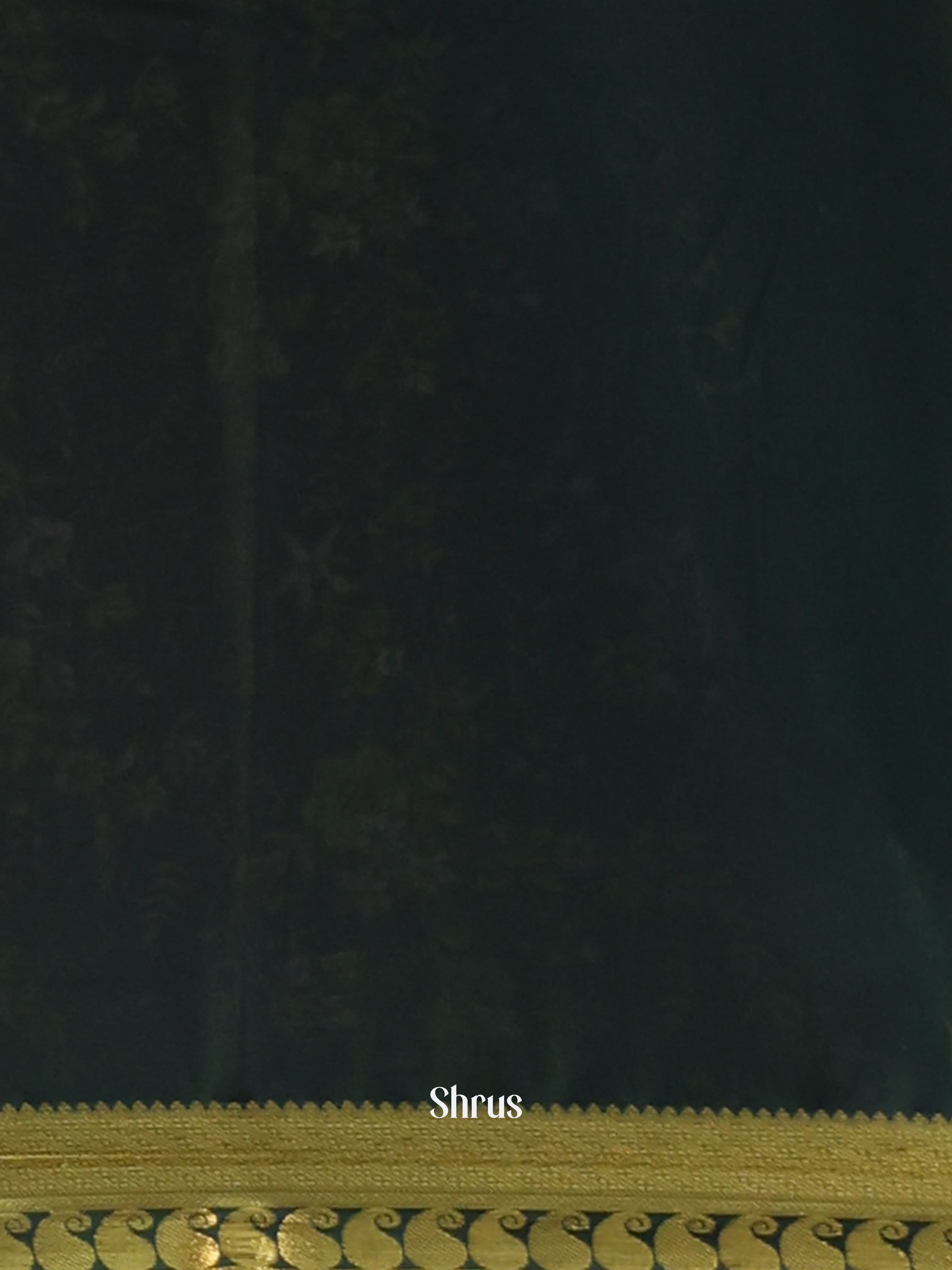 Maroon & Black- Semi Mysoresilk Saree - Shop on Shrus.com