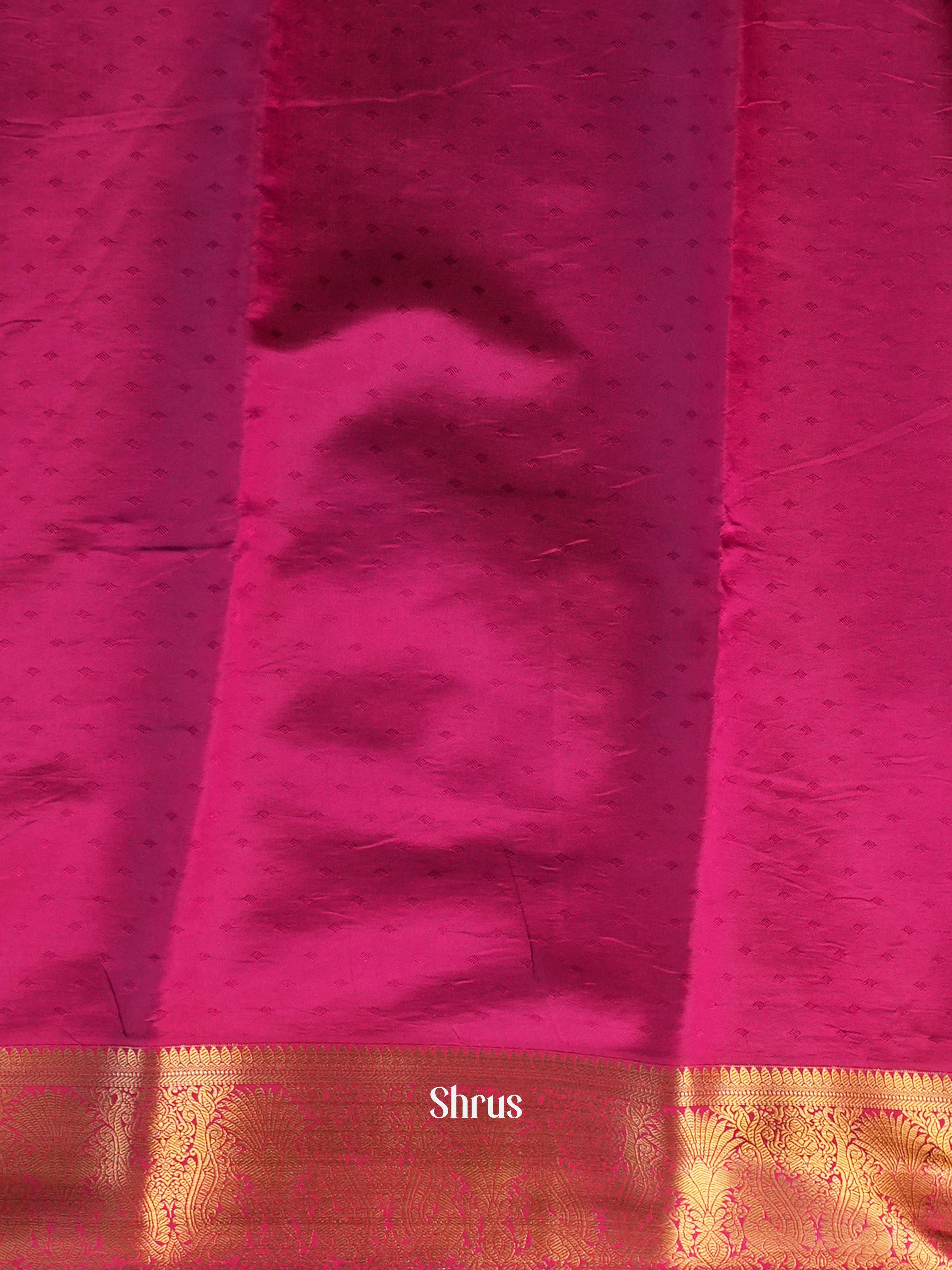 Majenta - Printed Silk Saree - Shop on Shrus.com