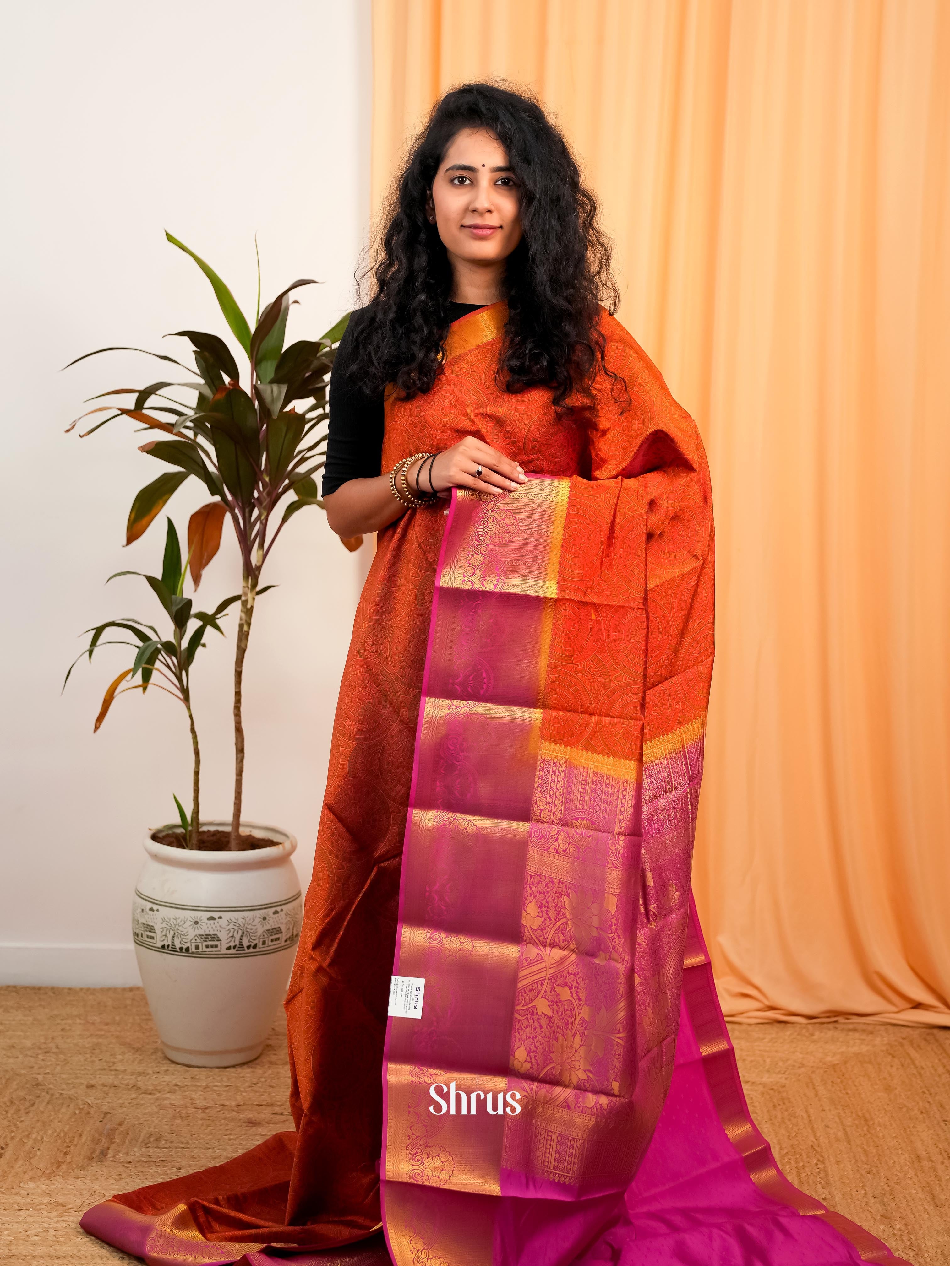 CIS19244 - Printed Silk Saree - Shop on Shrus.com