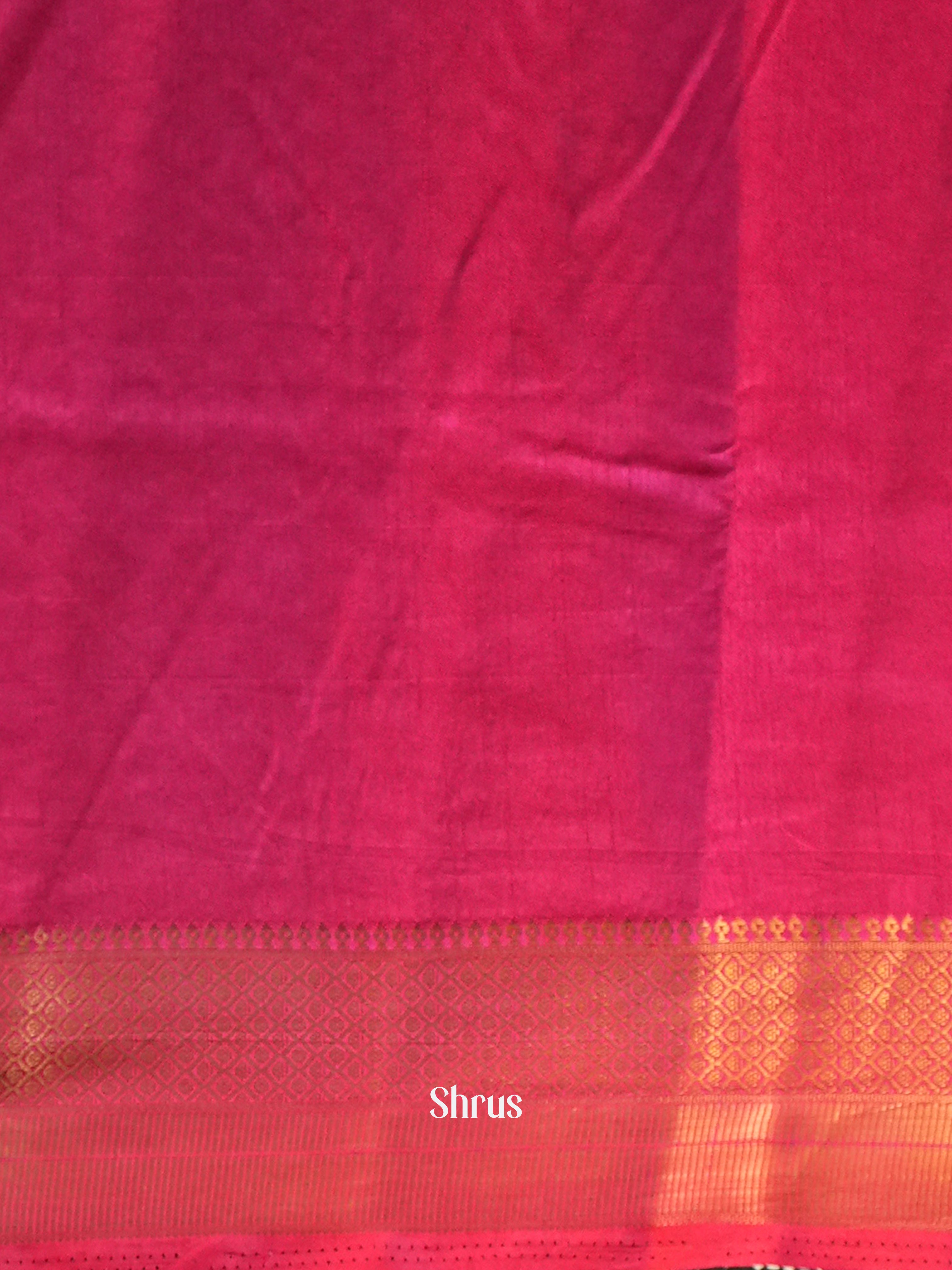 Purple & Pink - Semi Patola Saree - Shop on Shrus.com