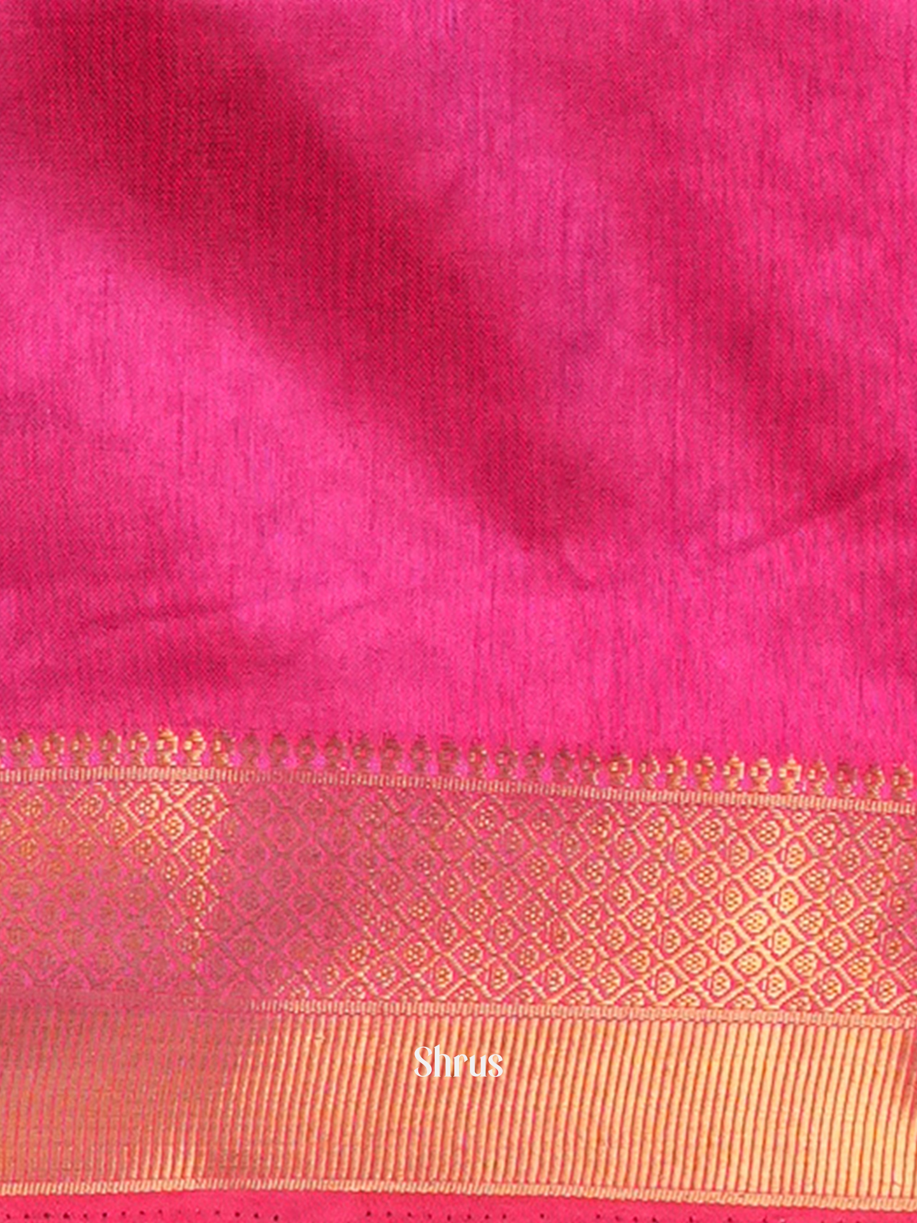 Purple & Pink - Semi Patola Saree - Shop on Shrus.com