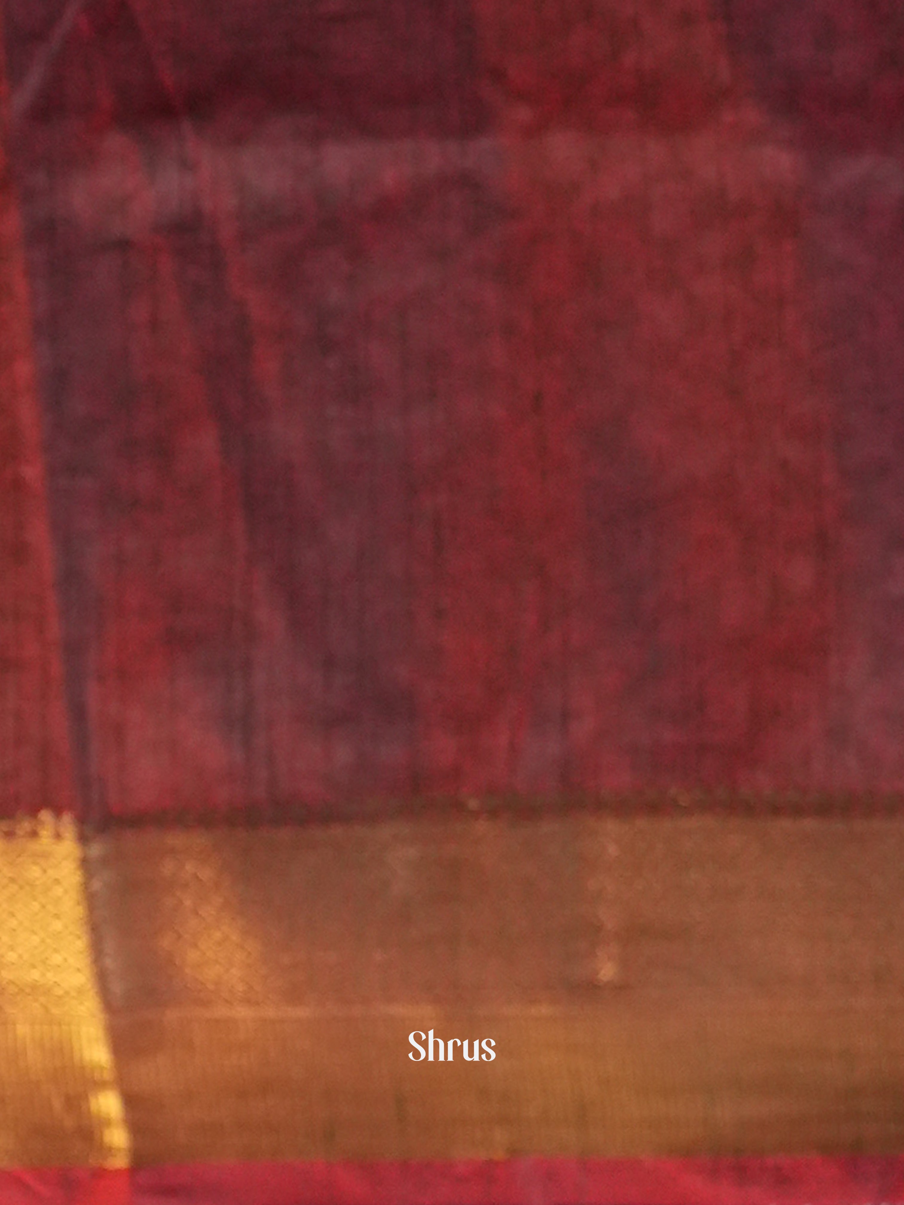 Red & Maroon - Semi Patola Saree - Shop on Shrus.com