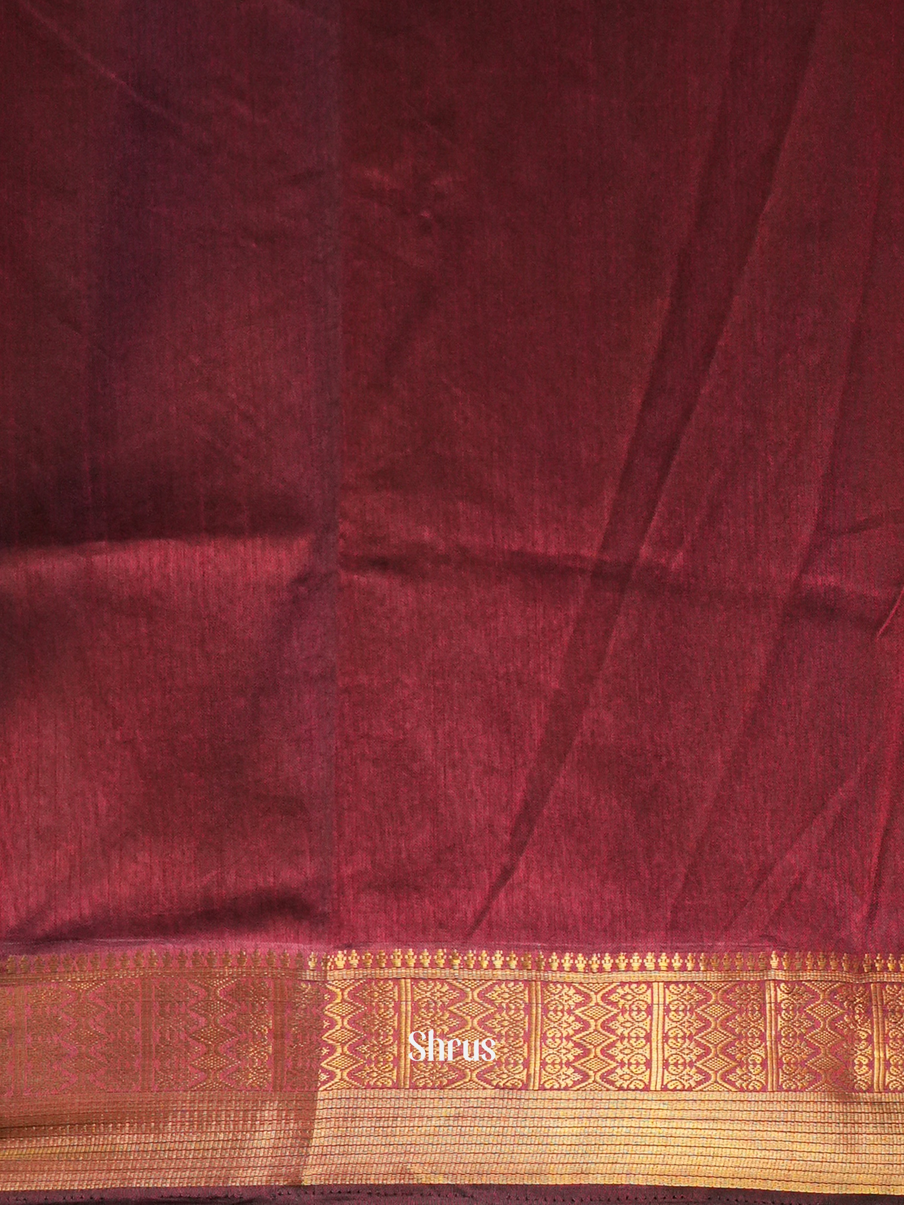 Black & Maroon - Semi Patola - Shop on Shrus.com