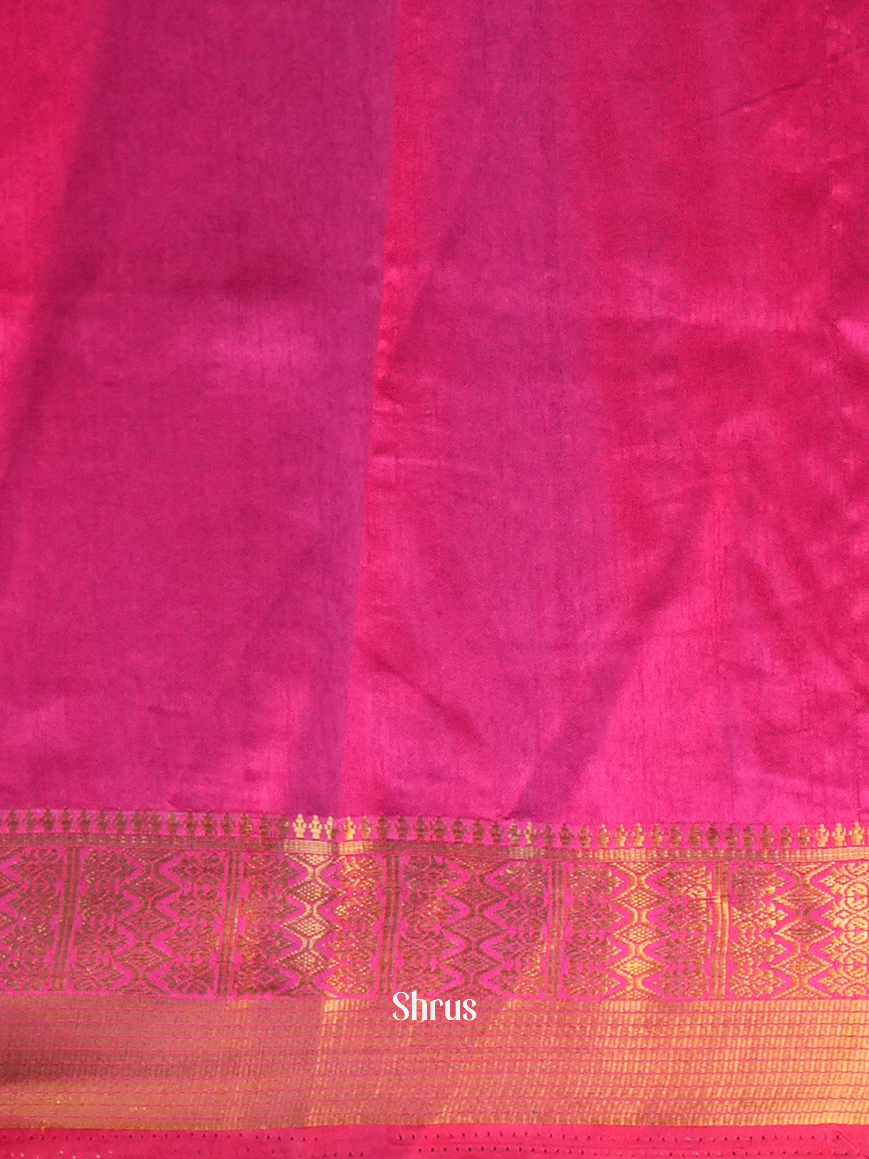 Purple & Pink - Semi Patola Saree - Shop on Shrus.com