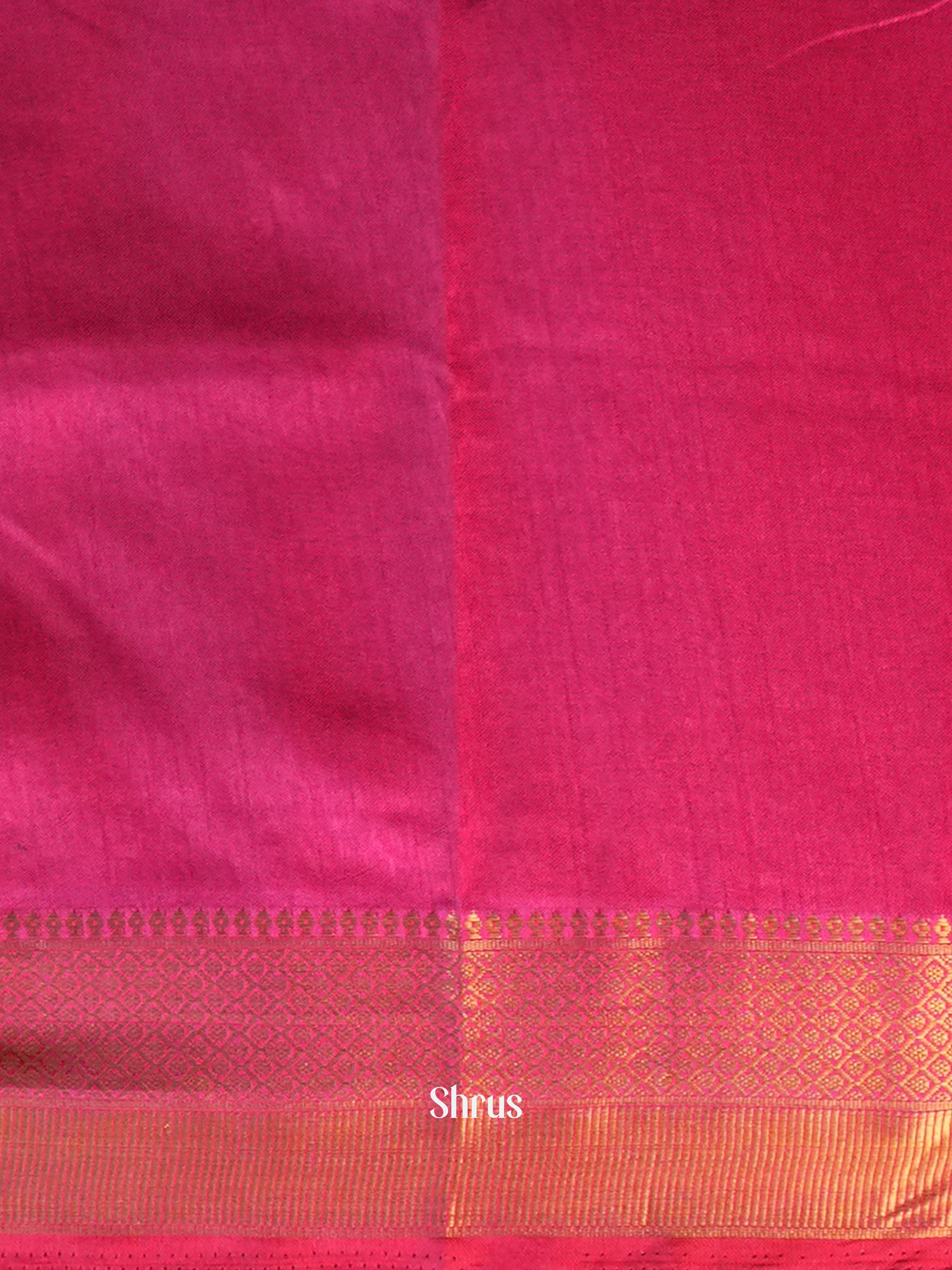 Purple & Pink- Semi Patola Saree - Shop on Shrus.com
