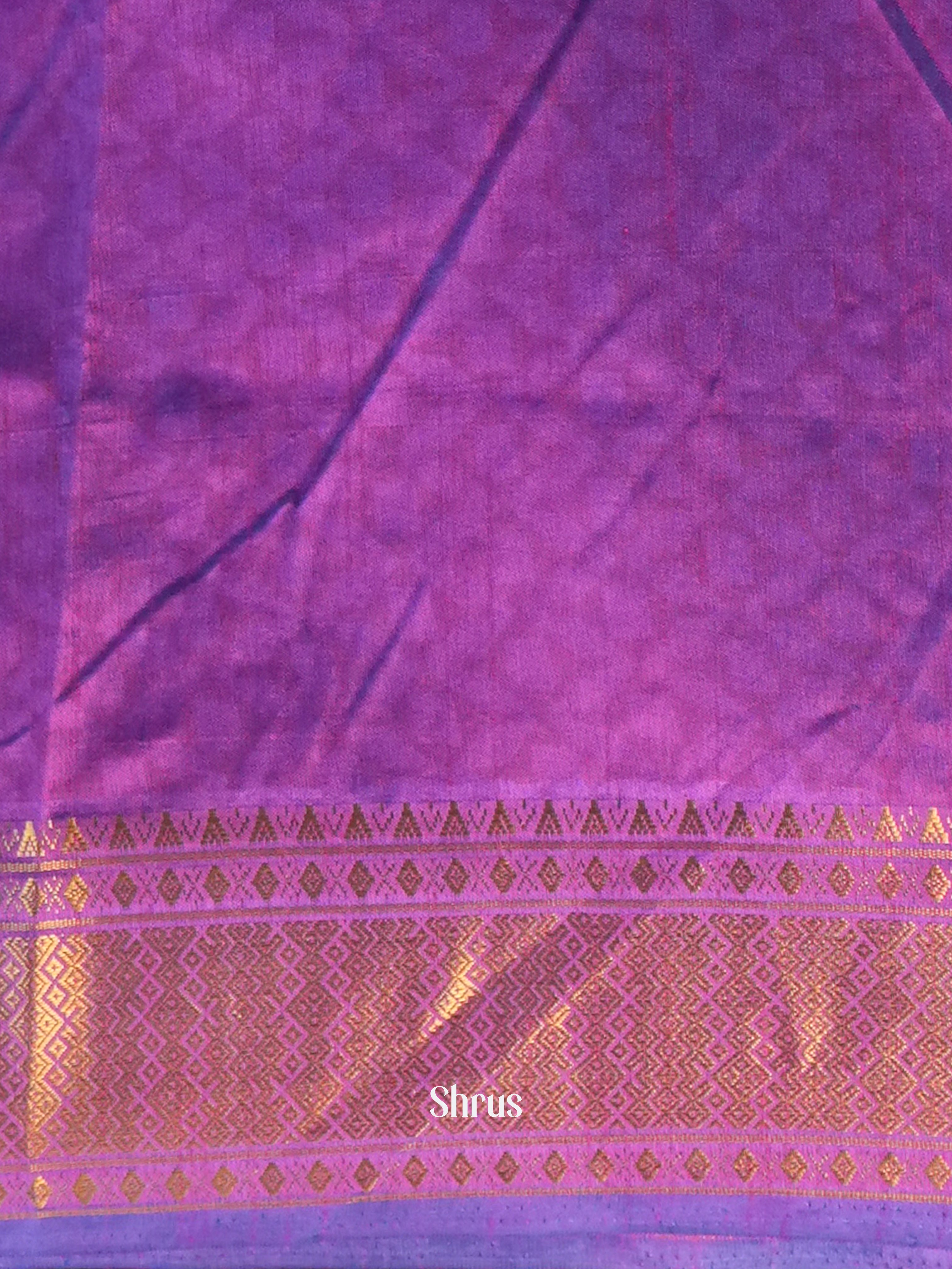 Blue & Purple- Semi Patola - Shop on Shrus.com