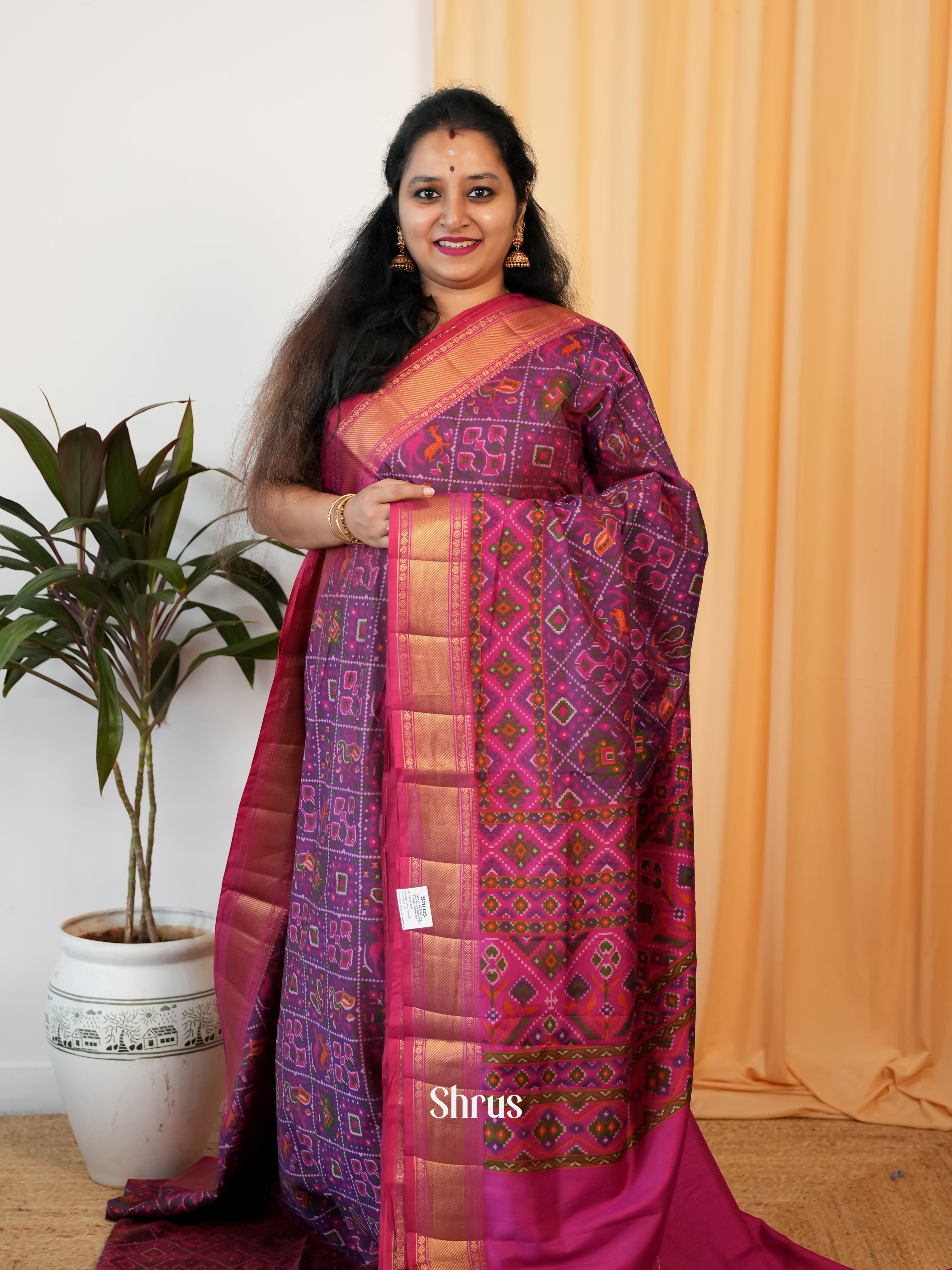 CIS19497 - Semi Patola Saree - Shop on Shrus.com