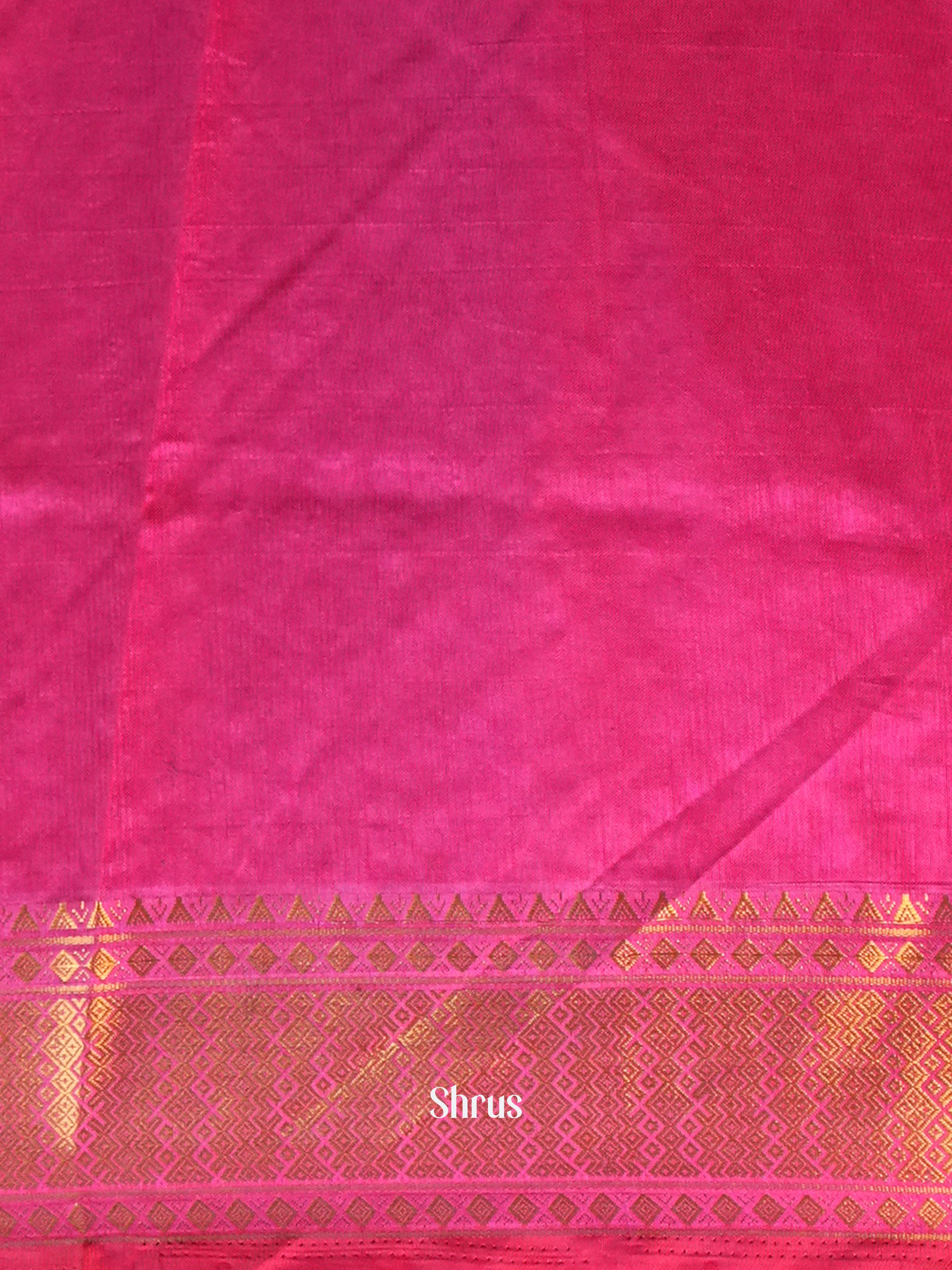 Purple & Pink- Semi Patola Saree - Shop on Shrus.com