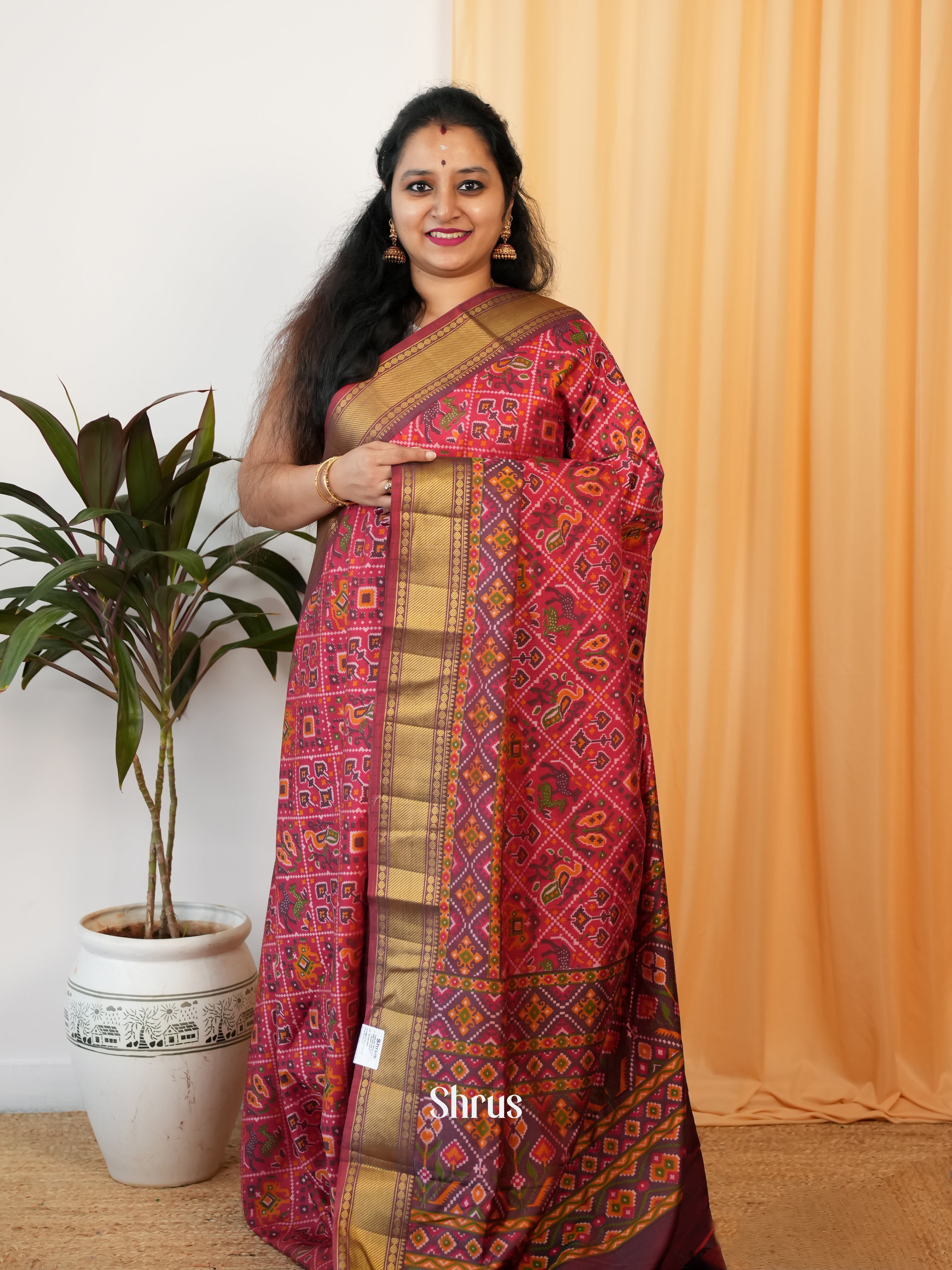 CIS19502 -Semi Patola Saree - Shop on Shrus.com