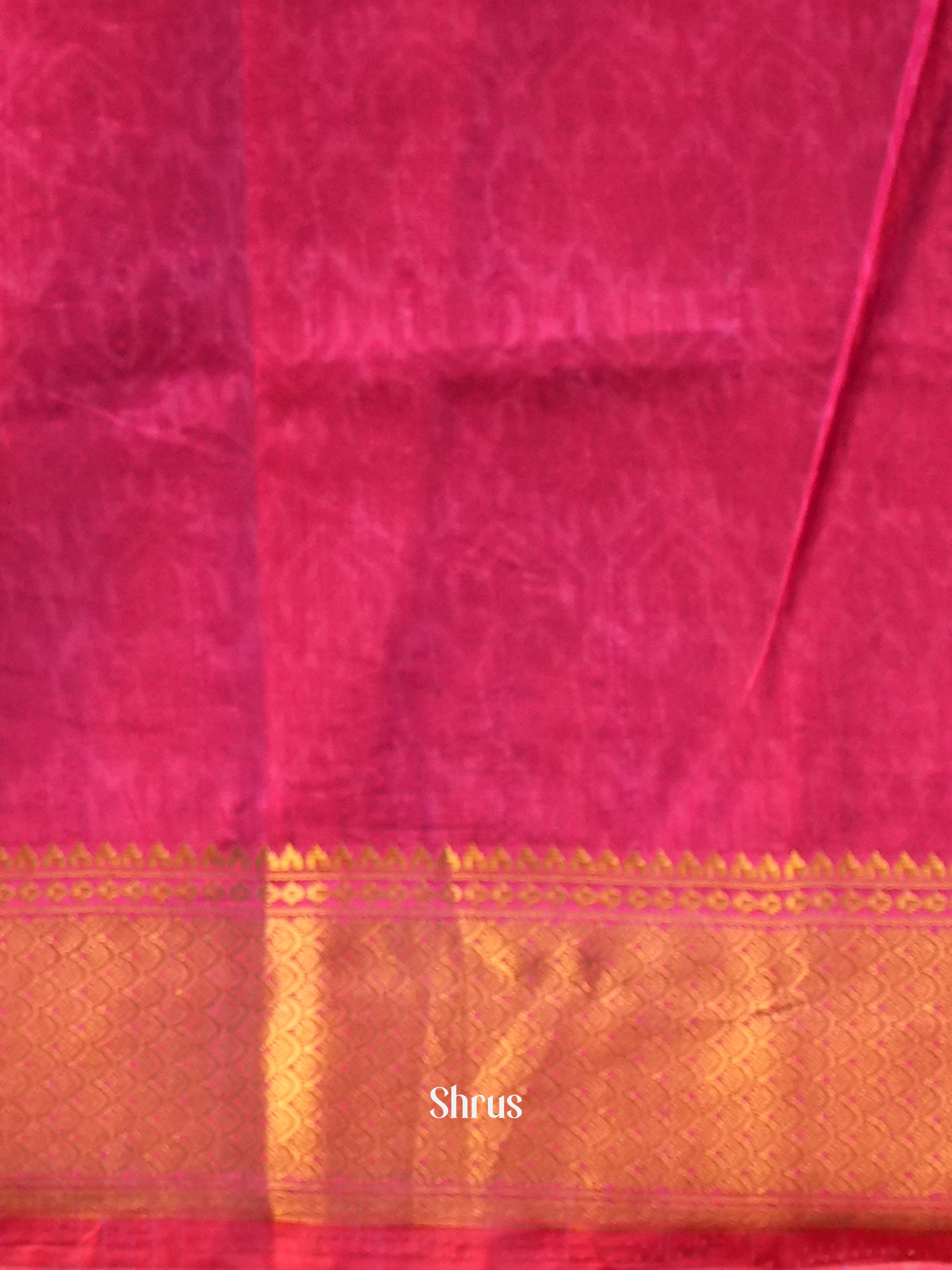 Purple & Pink - Semi Patola Saree - Shop on Shrus.com